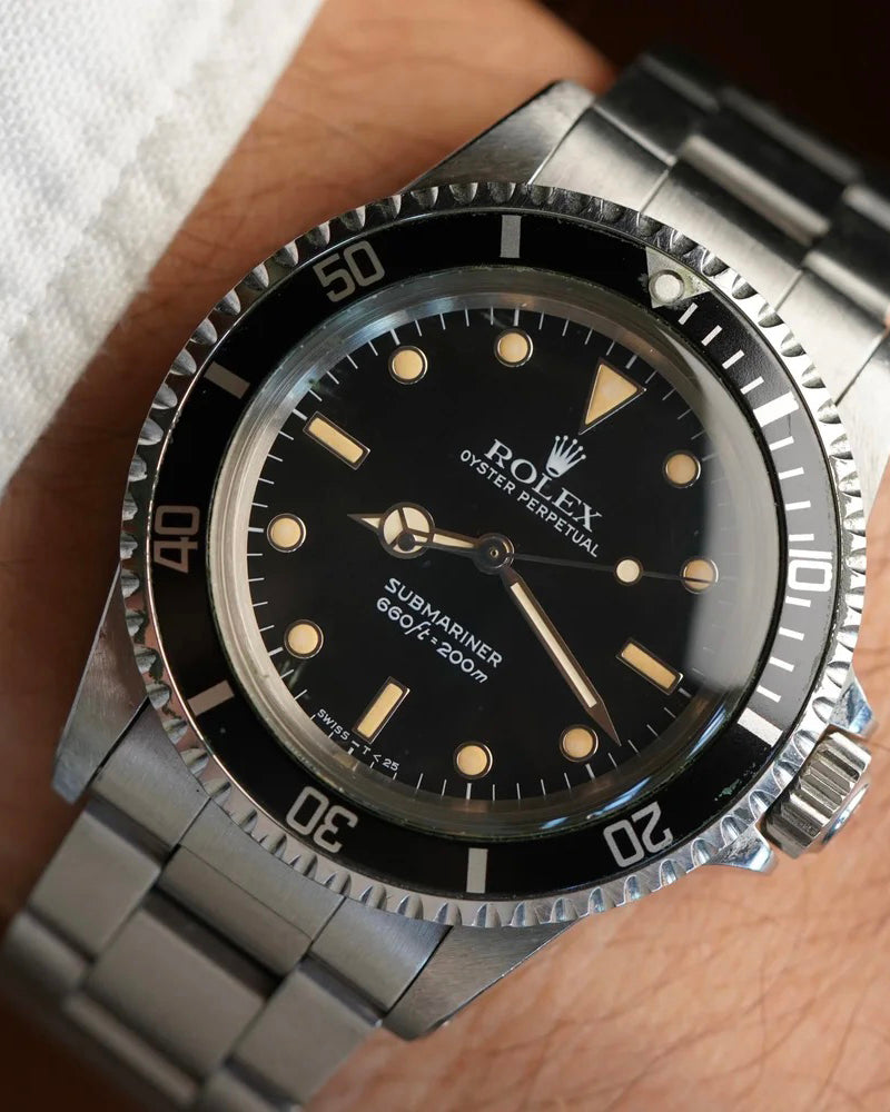 Rolex Submariner Ref. 5513 White Gold Surrounds Unpolished