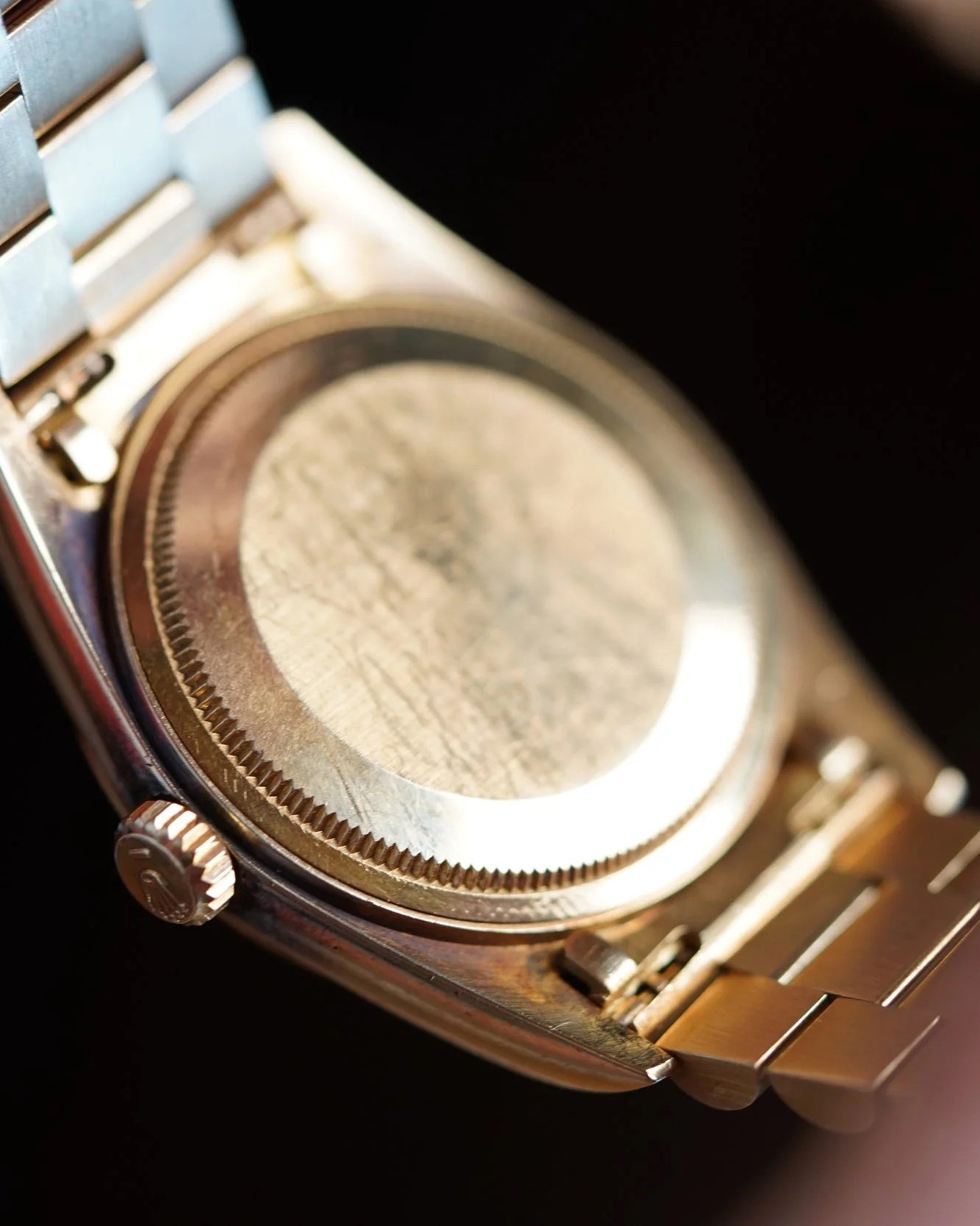 Rolex Onyx Datejust Reference 16018 in 18K Yellow Gold Unpolished