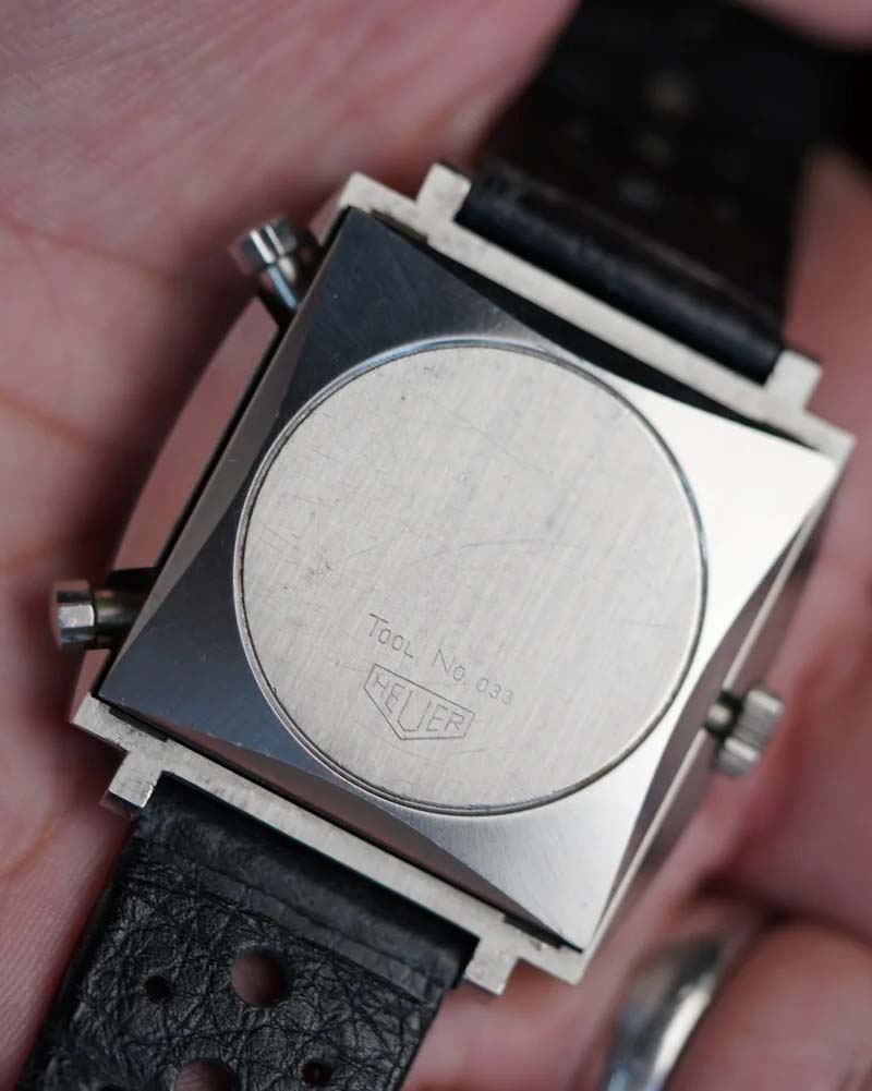 Heuer Monaco Transitional Ref. 1133 with Booklet and Bracelet Unpolished