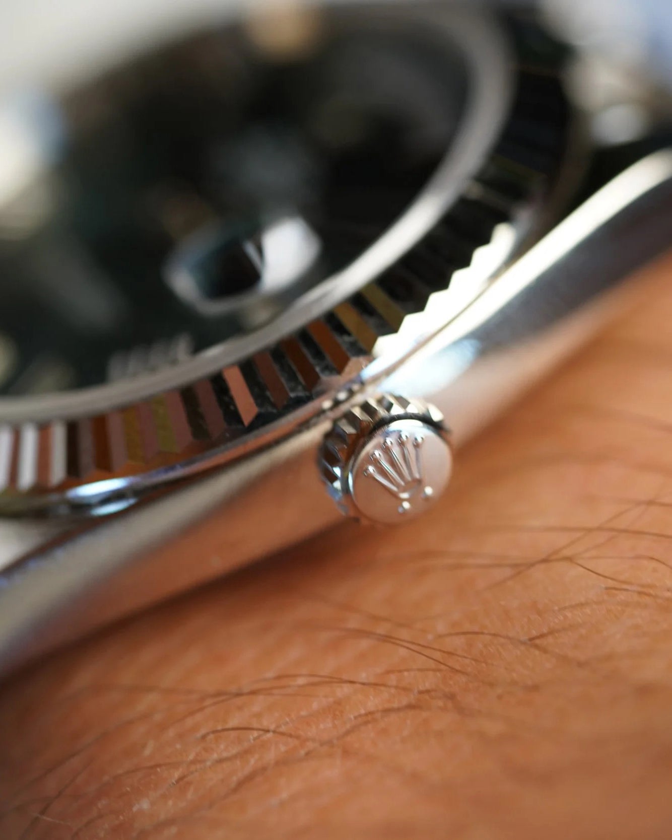 Rolex Day-Date Green Dial Ref. 228239 Full Set Unpolished New Condition