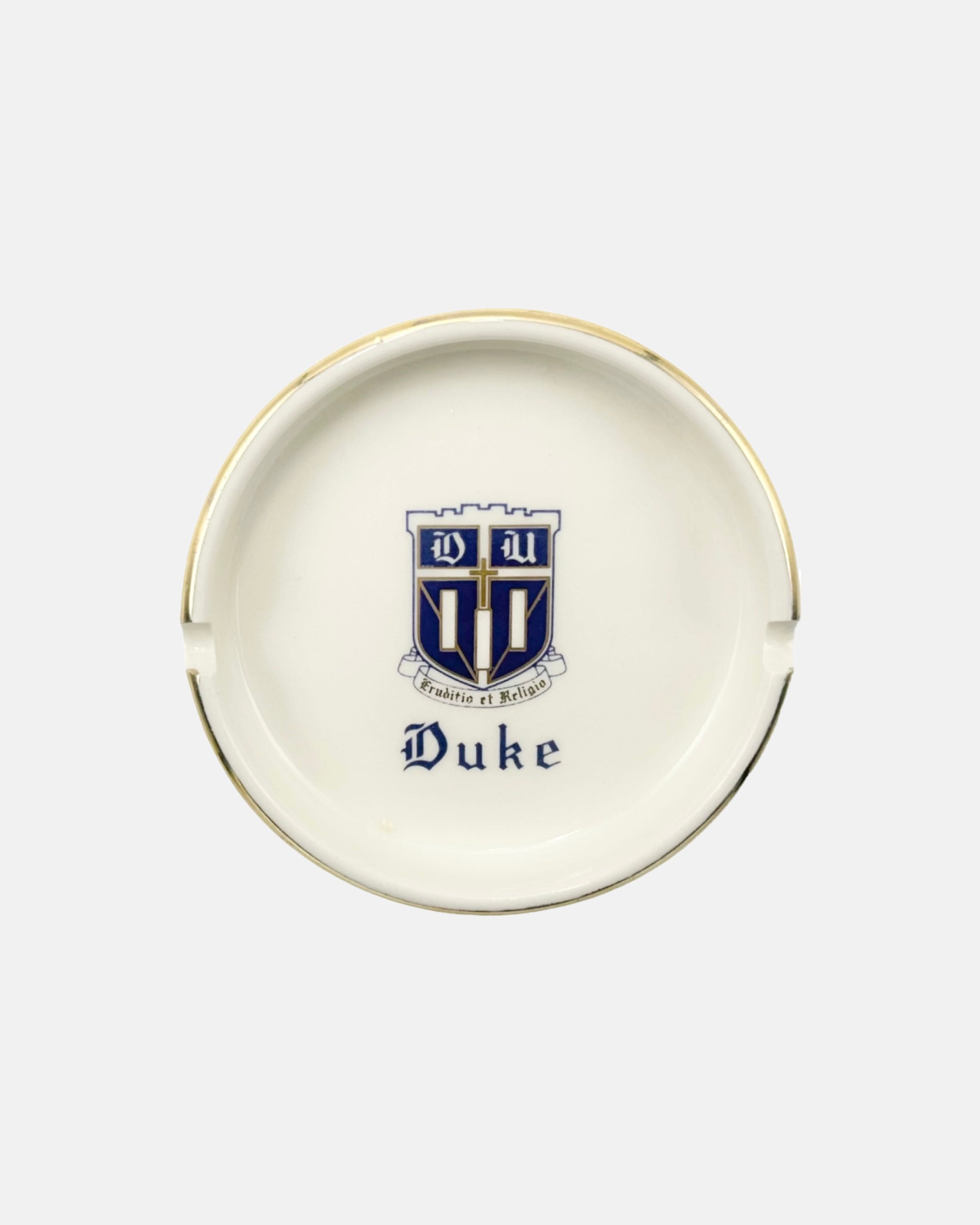 Vintage Duke University Porcelain Ashtray