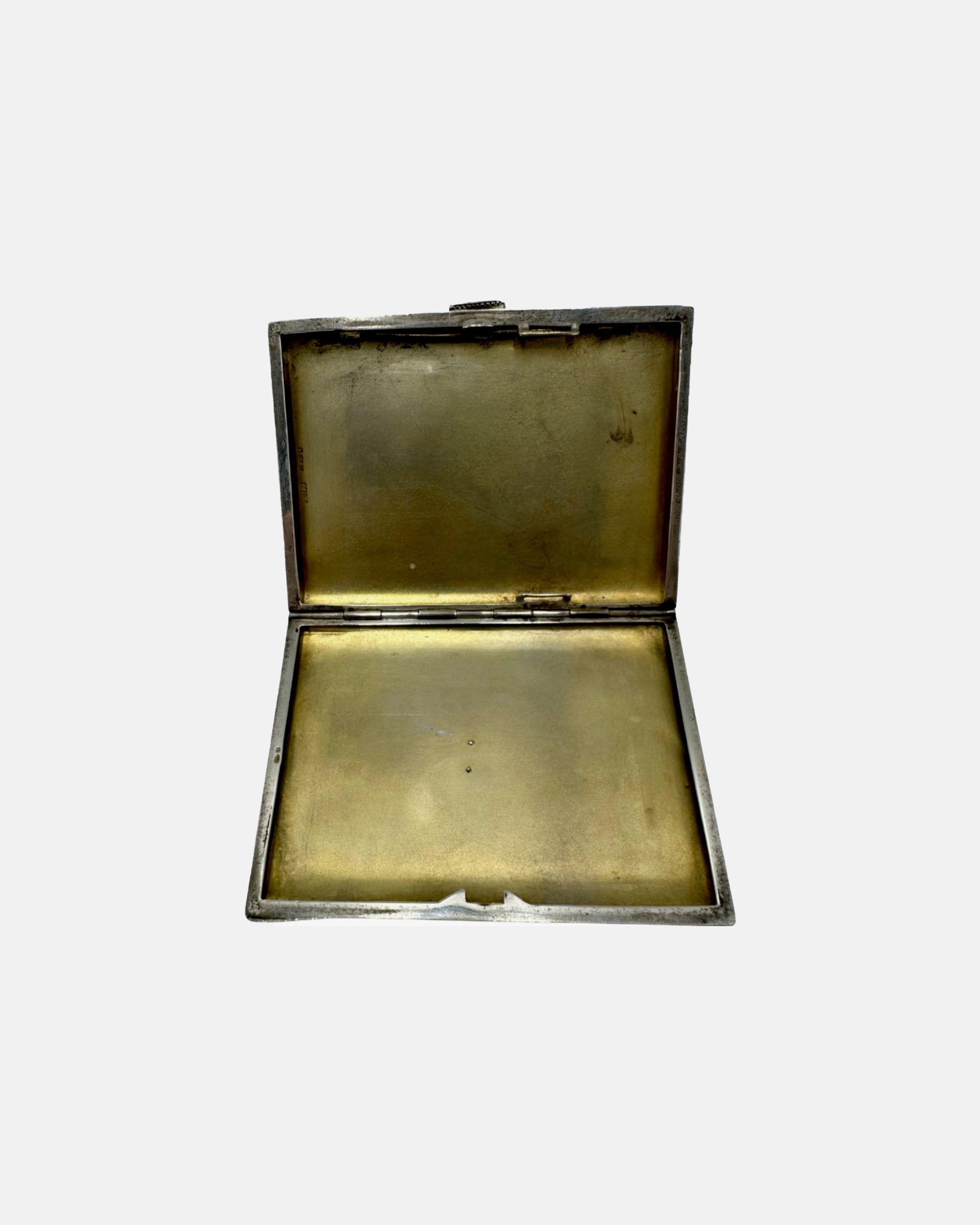 Antique Gieves Ltd. Bond Street Sterling Silver and Enamel Card Case