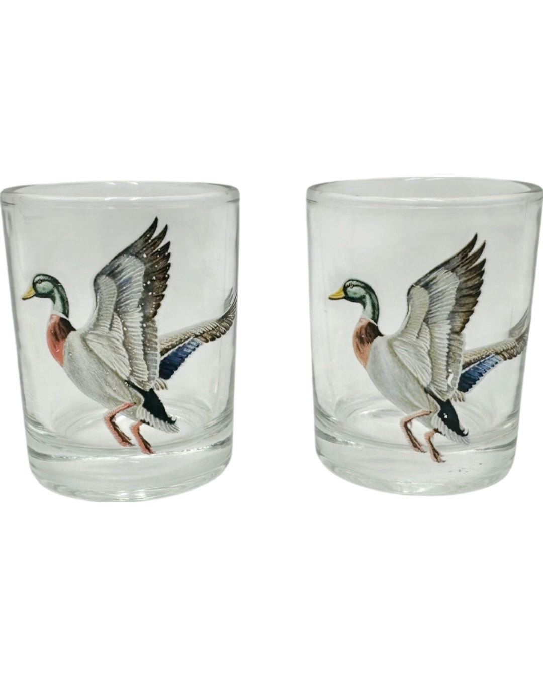 Vintage Set 3 Frank Vosmansky Duck Cocktail Pitcher & Shot Glasses