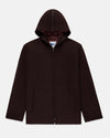 Burgundy Melton Wool Zermatt Coat