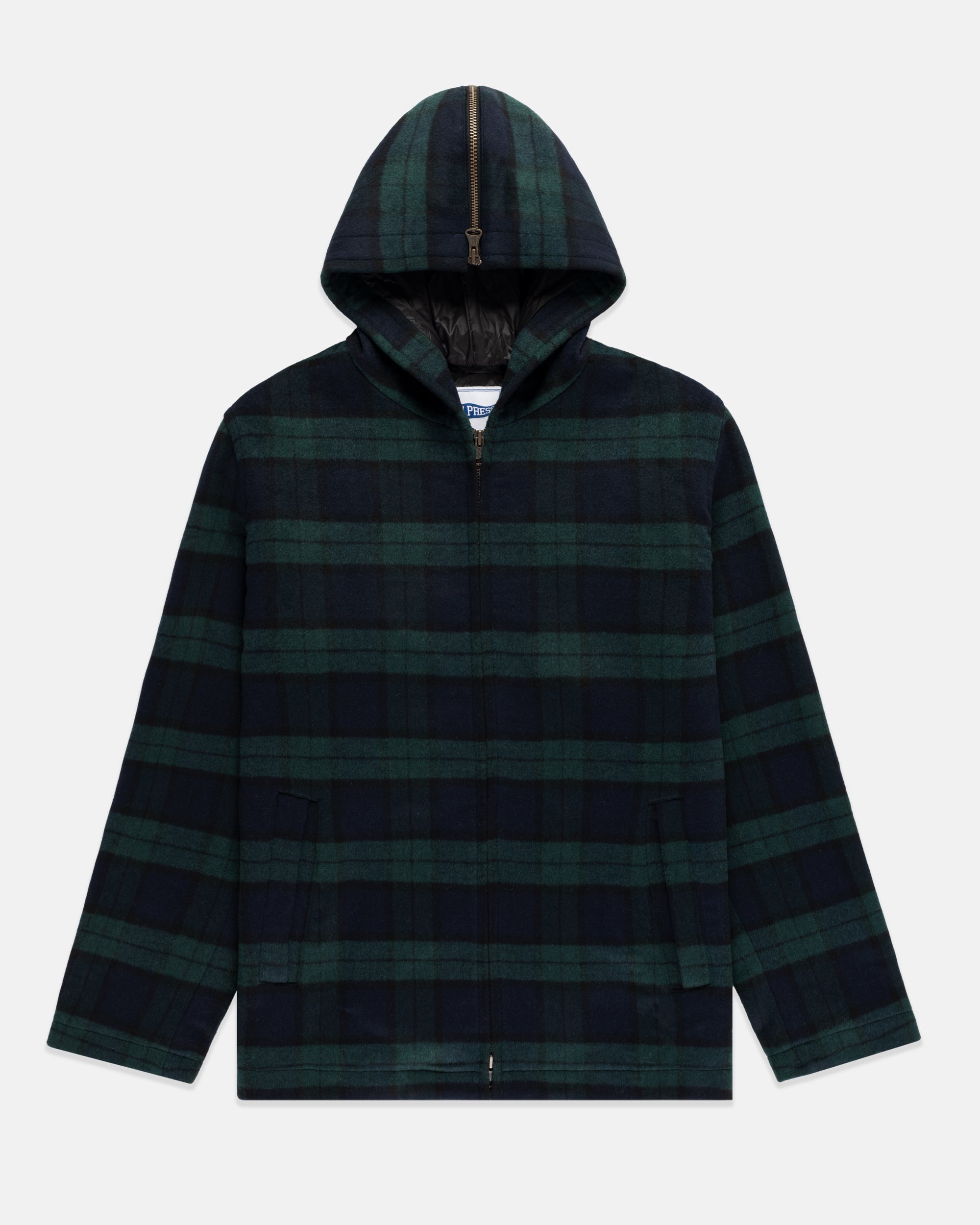 Blackwatch Tartan Melton Wool Zermatt Coat