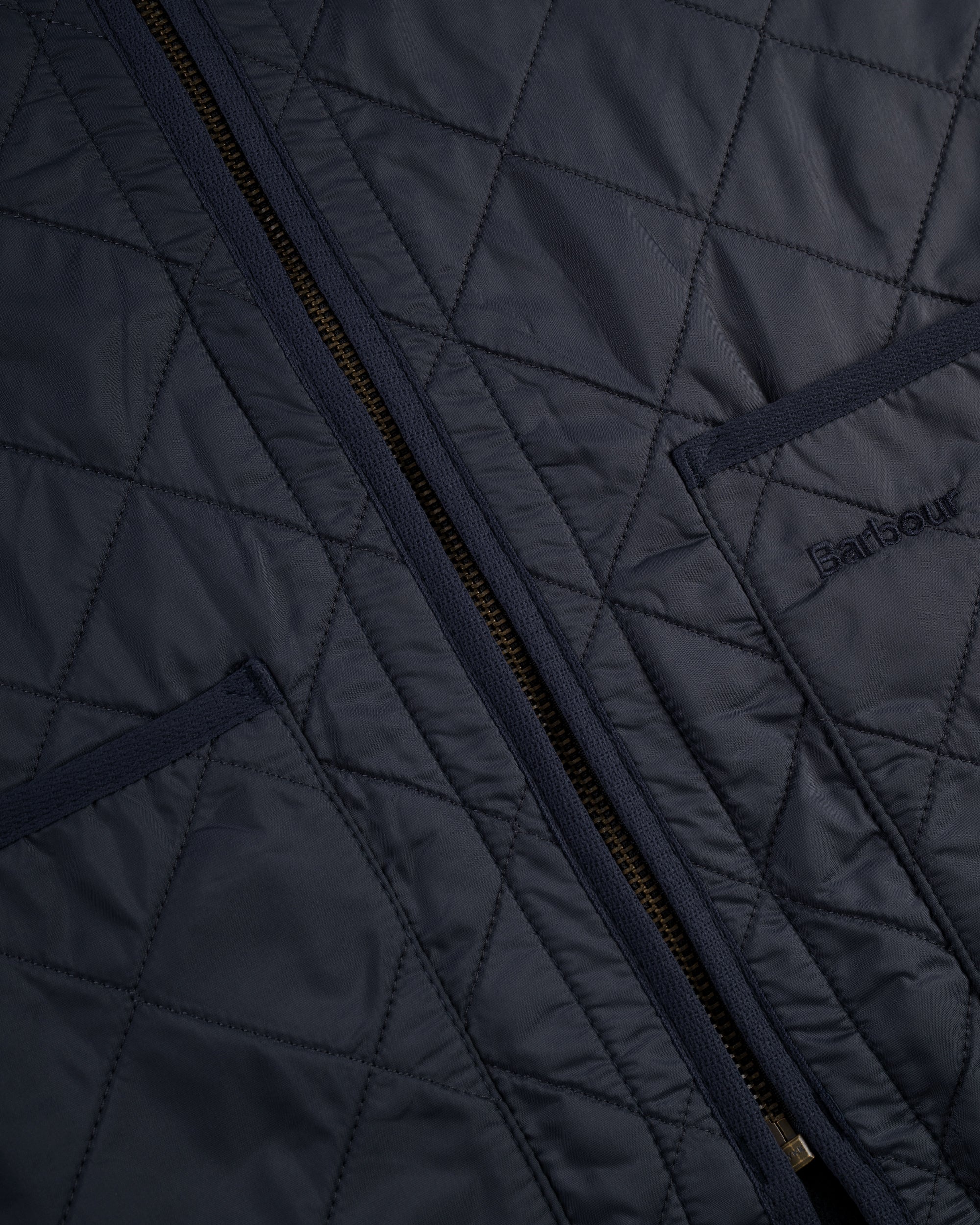 Barbour Navy Polarquilt Zip-In Waistcoat Liner