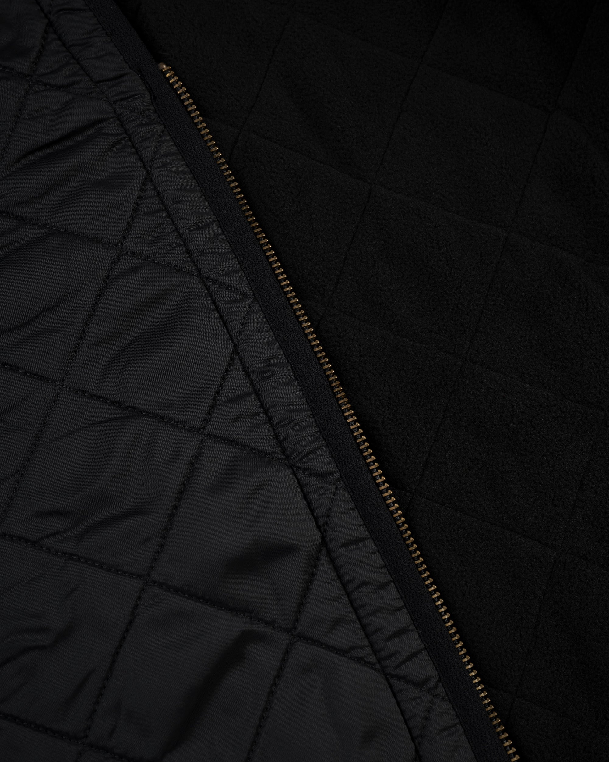 Barbour Black Polarquilt Zip-In Waistcoat Liner