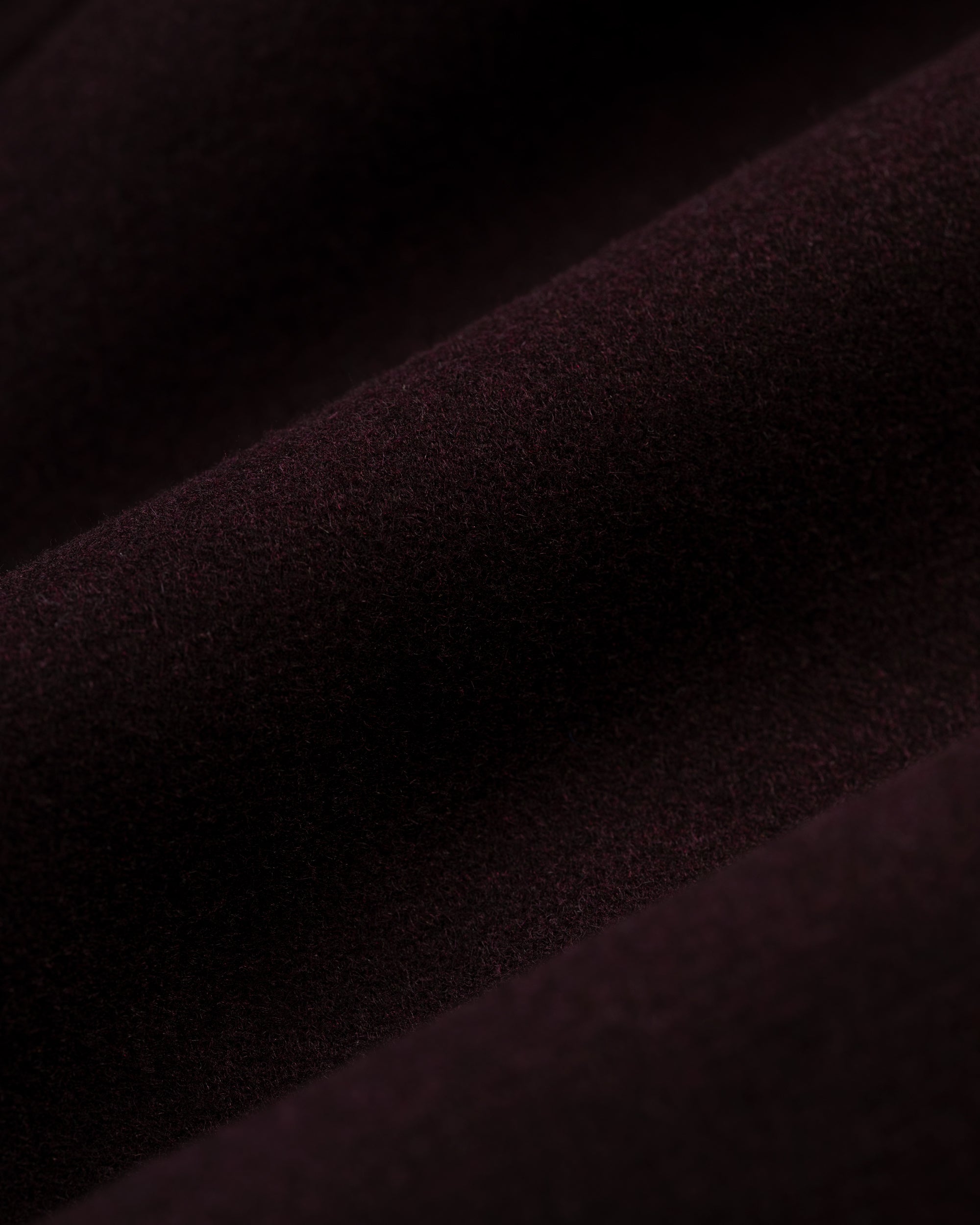 Burgundy Melton Wool Zermatt Coat