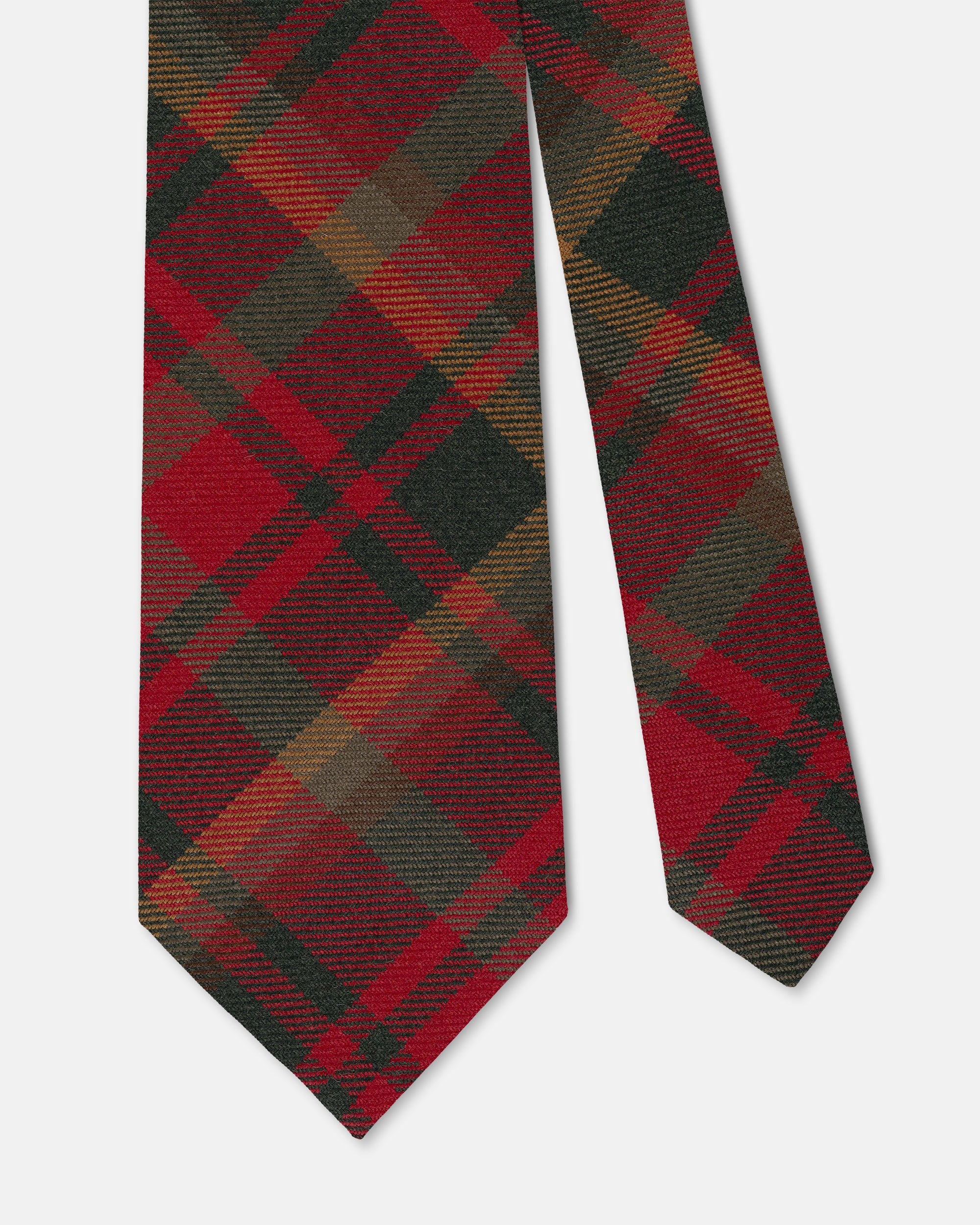 Made-in-England Maple Leaf Tartan Wool Tie
