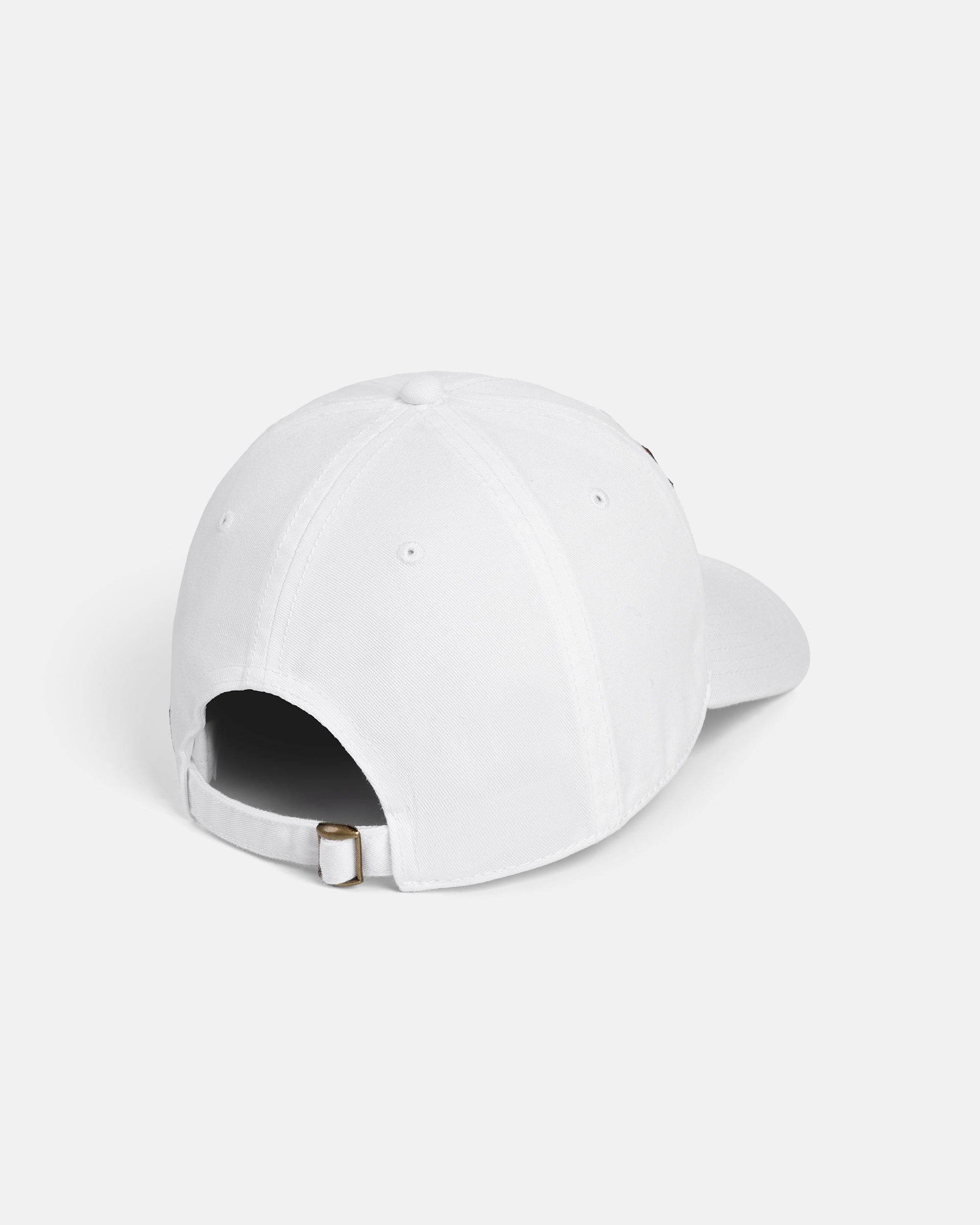 J. PRESS White Three-Bar Dad Hat
