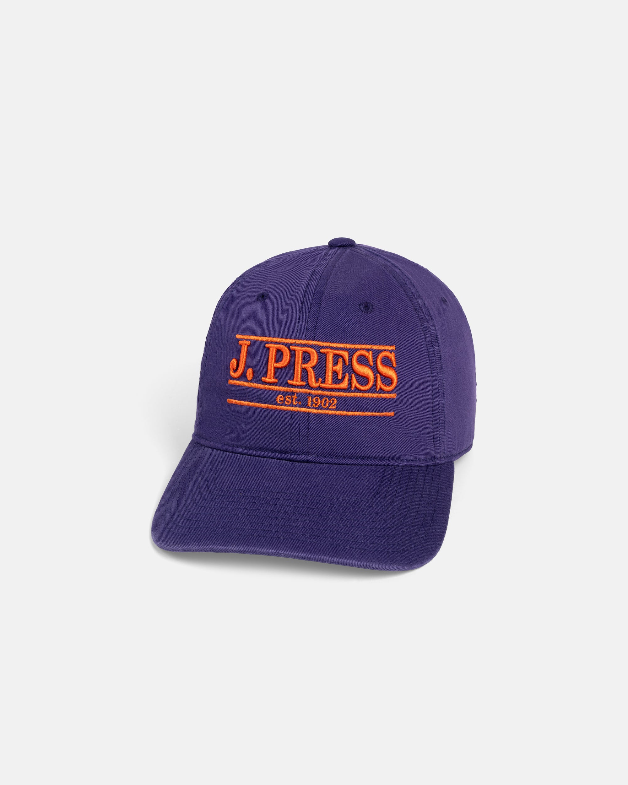 J. PRESS Purple Three-Bar Dad Hat