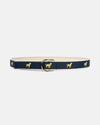 Made-in-USA Retrievers Motif D Ring Belt