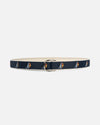 Made-in-USA Sailing Boats Motif D Ring Belt