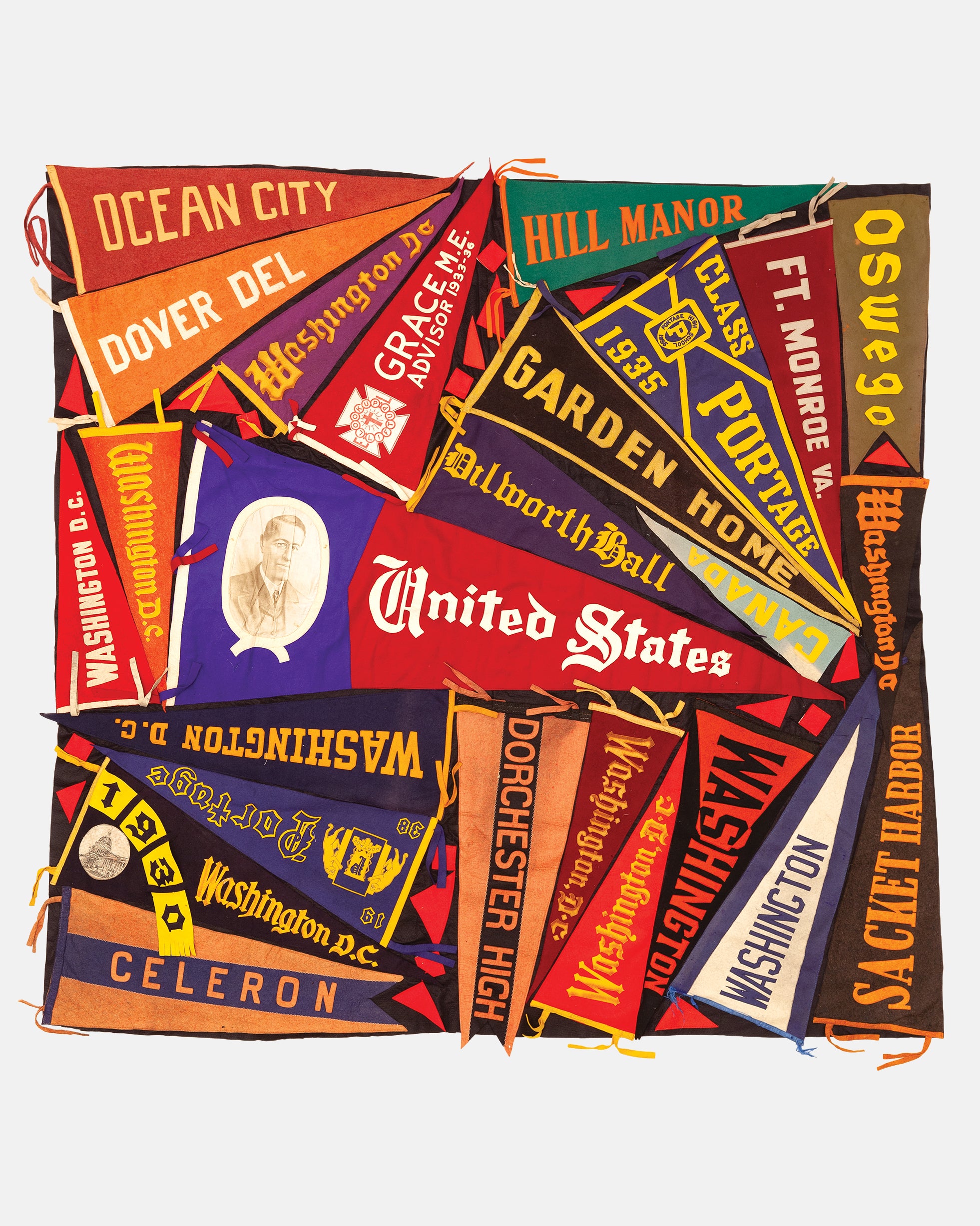 Vintage Pennant Quilt - Town and Country #3