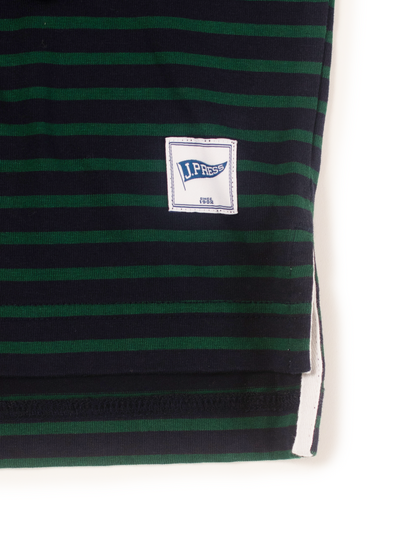 STRIPED RUGBY - GREEN/ NAVY