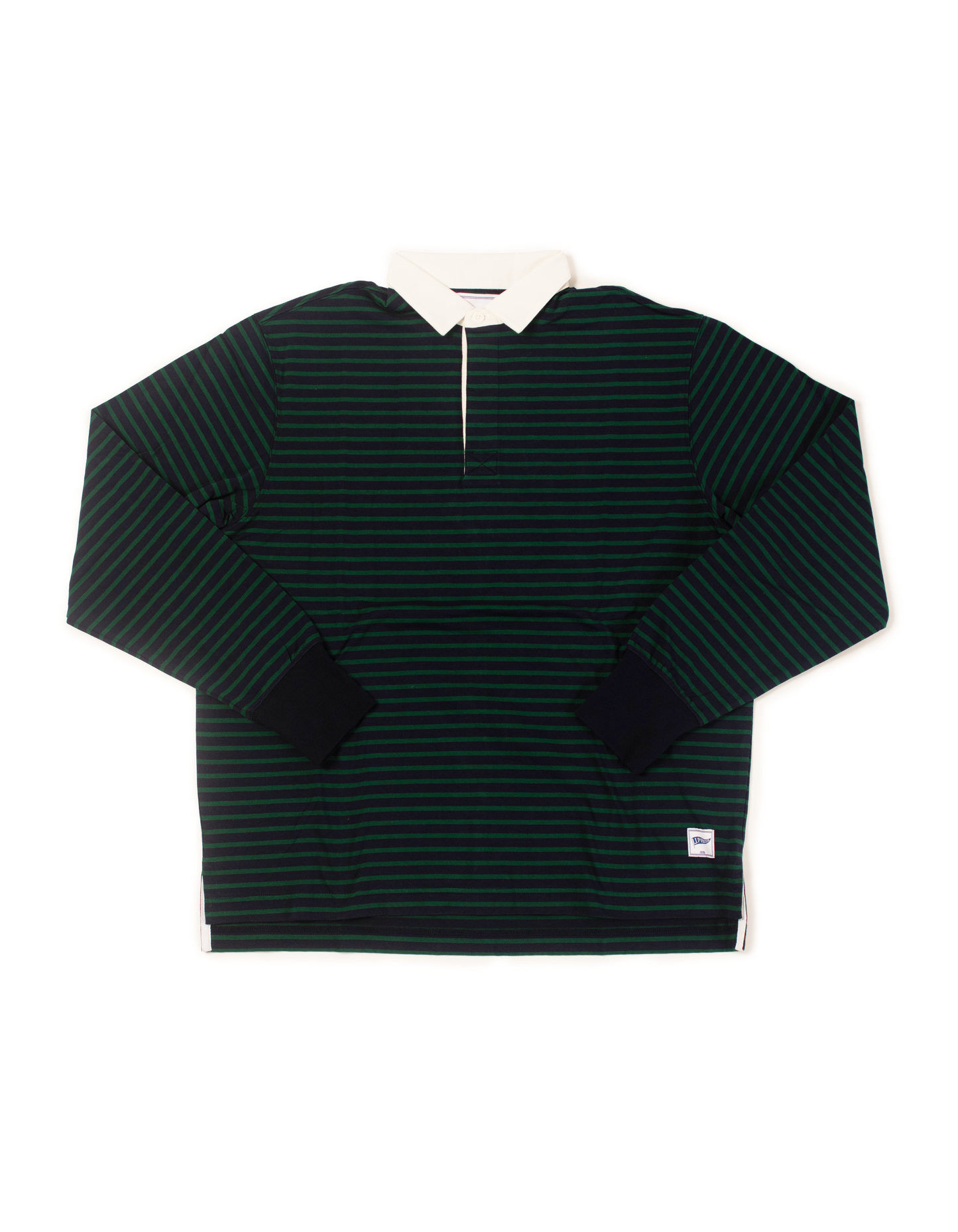 STRIPED RUGBY - GREEN/ NAVY