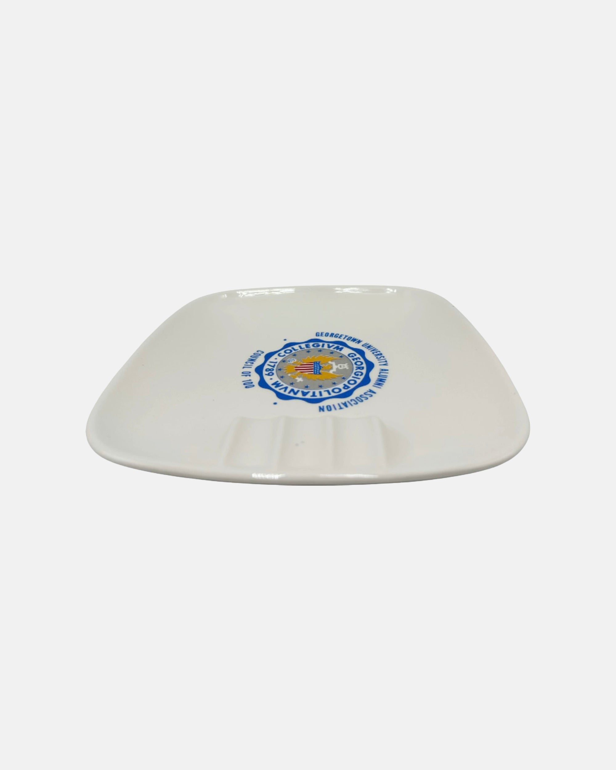 Vintage Georgetown University Alumni Association Ceramic Ashtray Catchall Dish