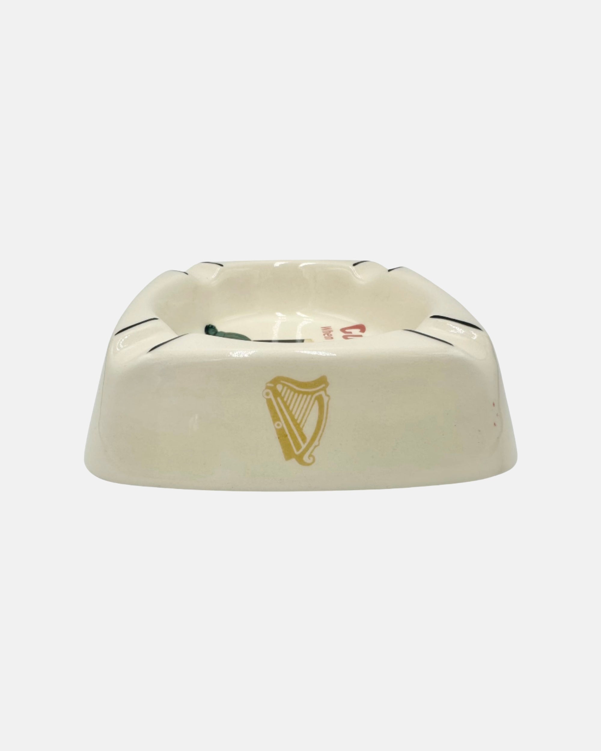 Vintage Have a Guinness When You're Tired Beer Tortoise Ceramic Ashtray