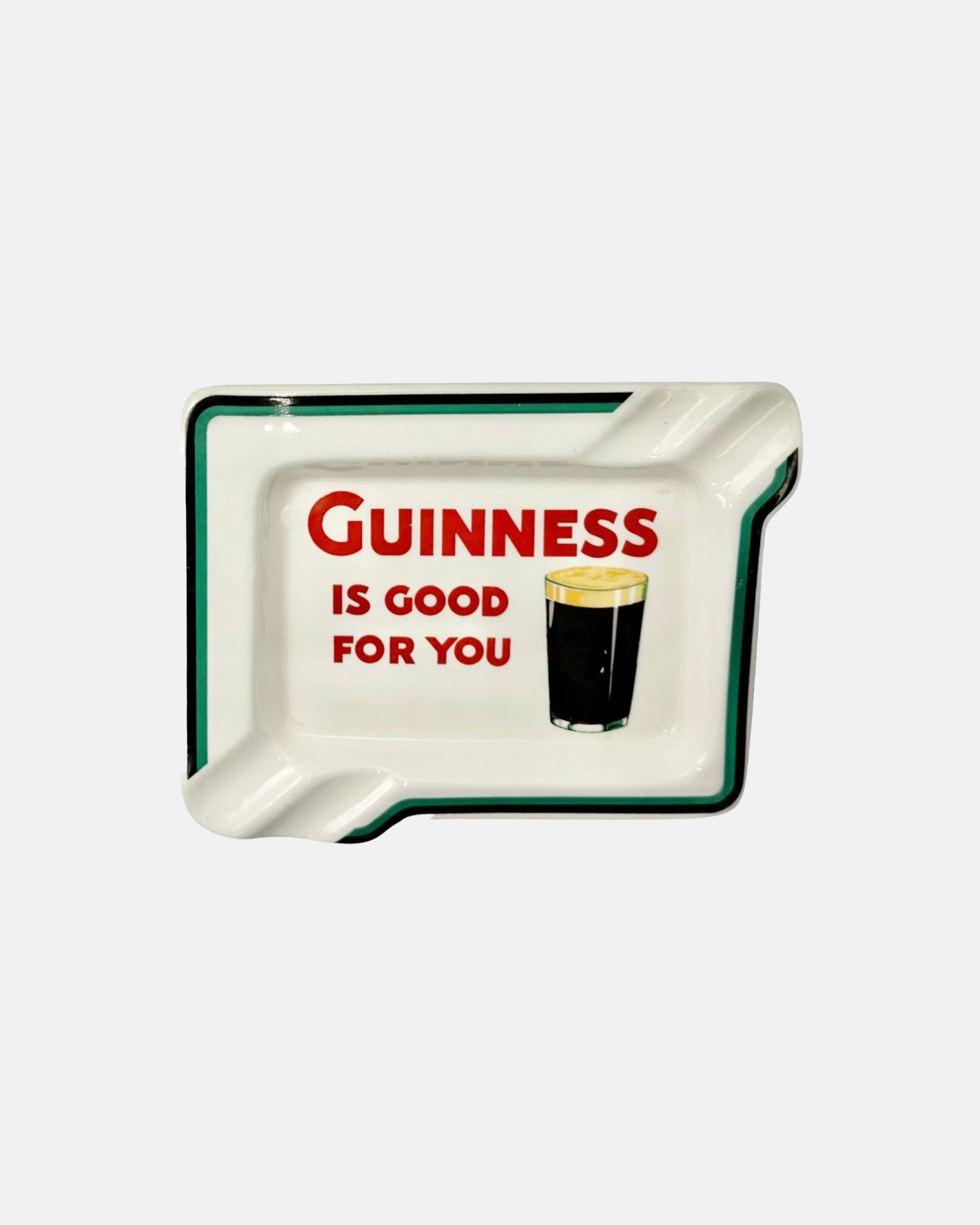 Vintage Guinness is Good For You Beer Ceramic Ashtray