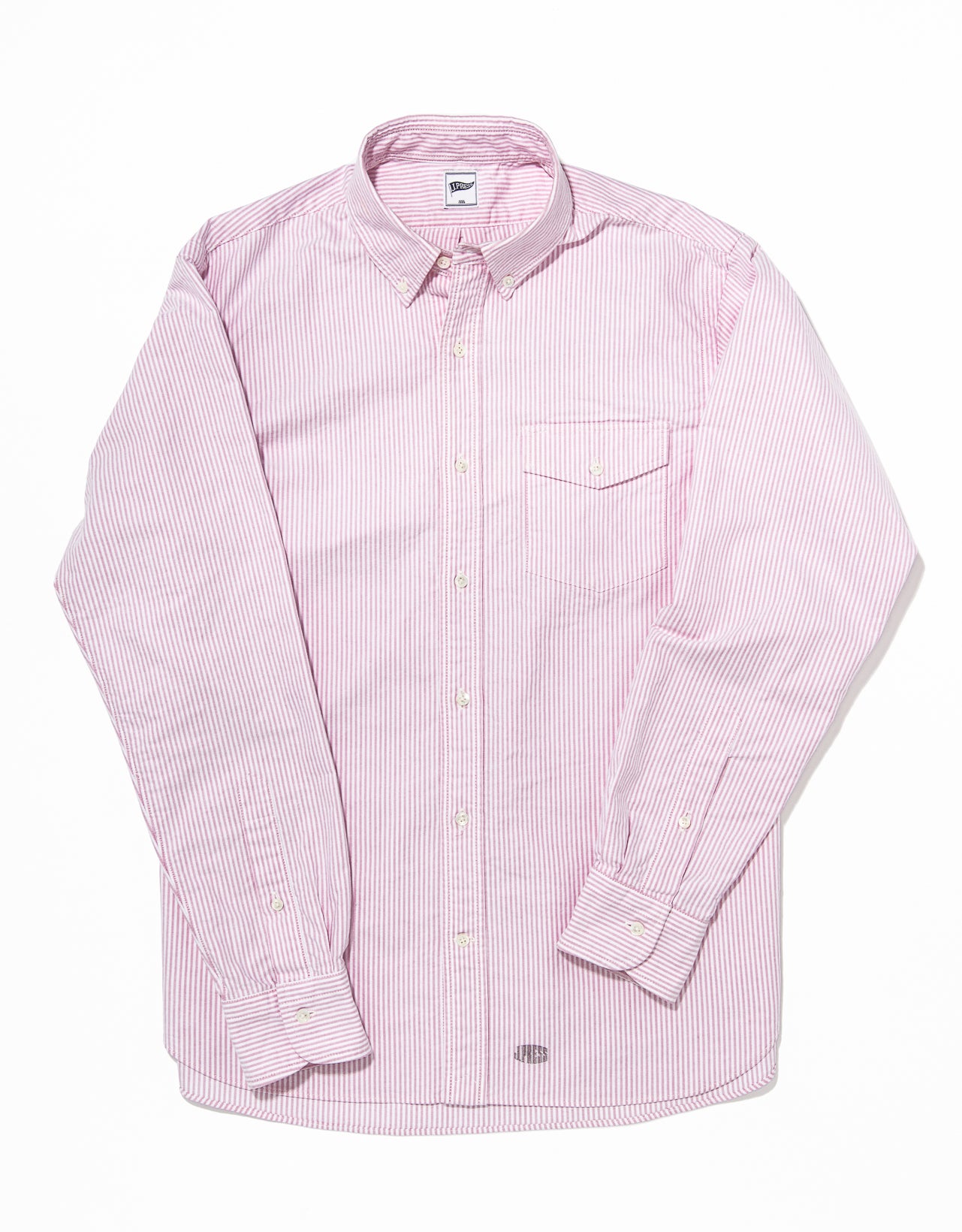 PINK/WHITE STRIPE OXFORD SHIRT - TRIM FIT