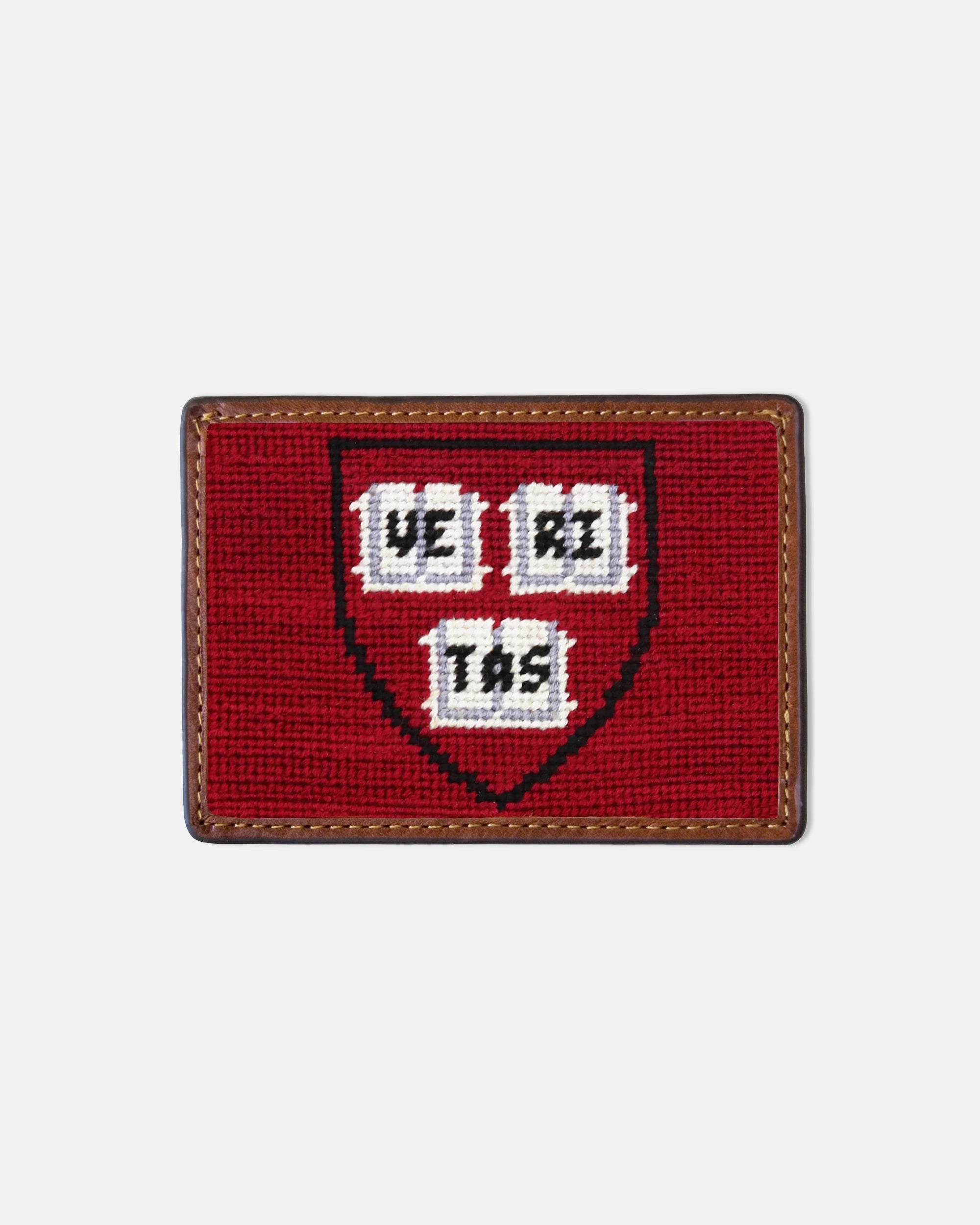Harvard University Needlepoint Card Case
