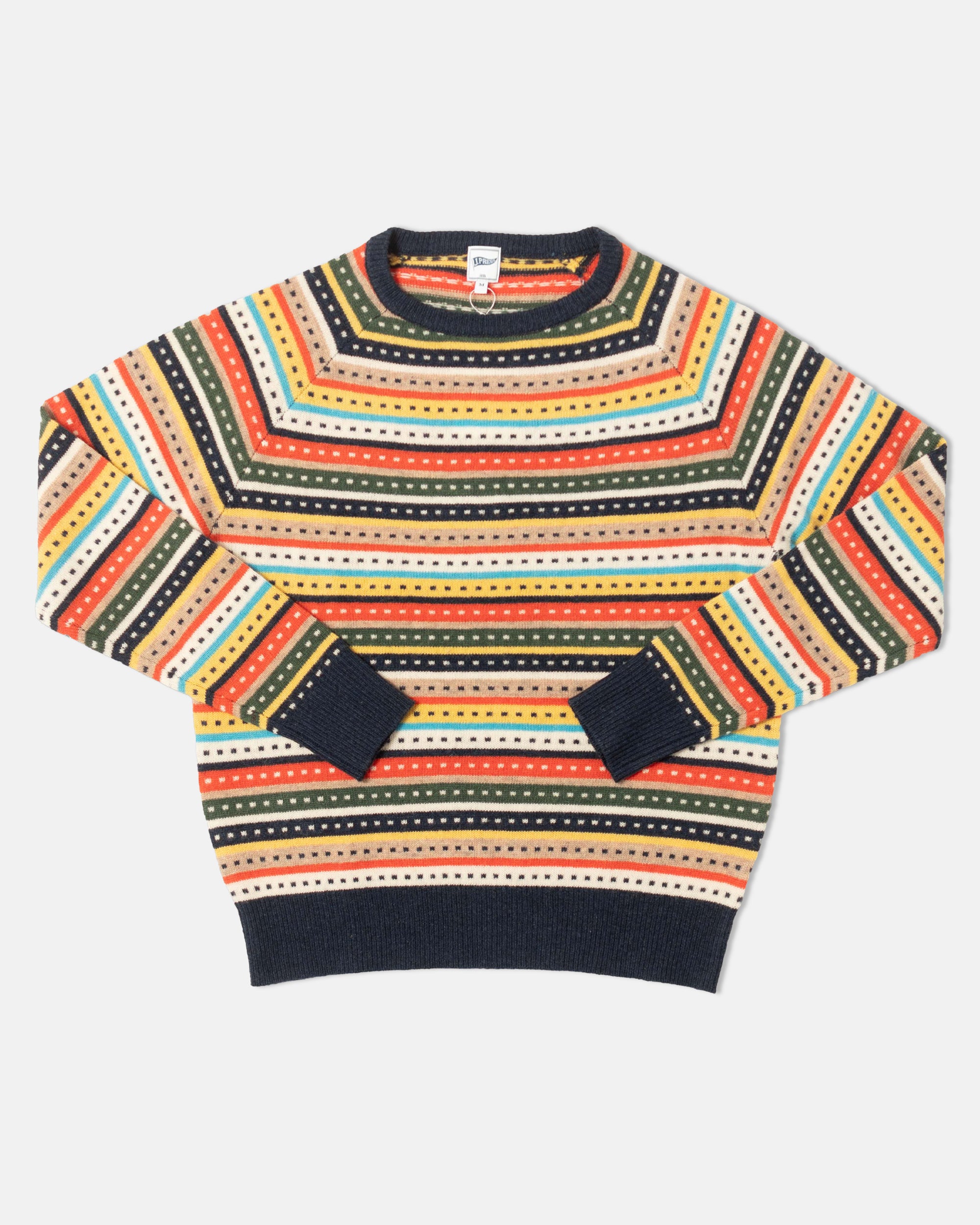 Nordic Stripe Crewneck Sweater - Trim Fit