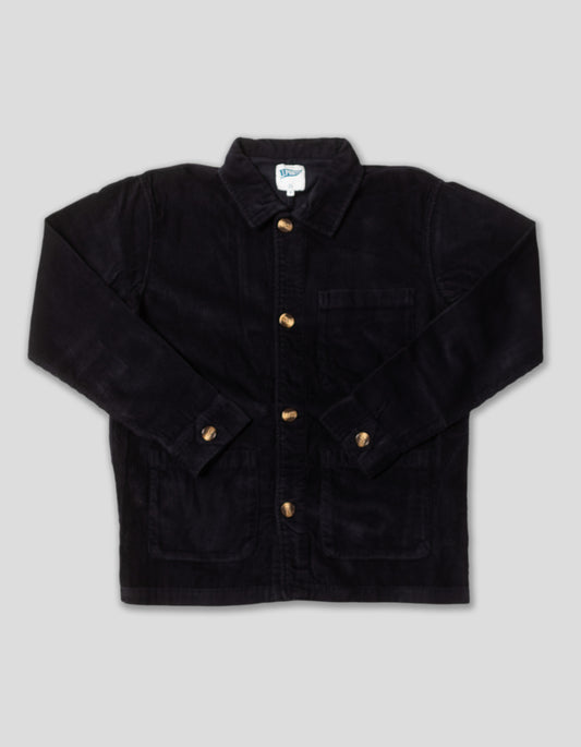 CORDUROY CHORE COAT - NAVY