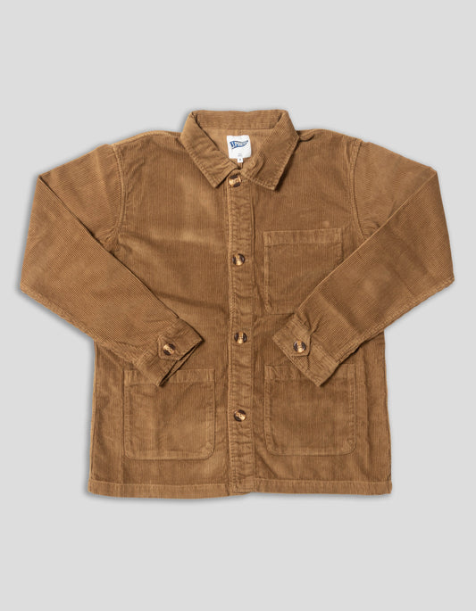 CORDUROY CHORE COAT - TAN