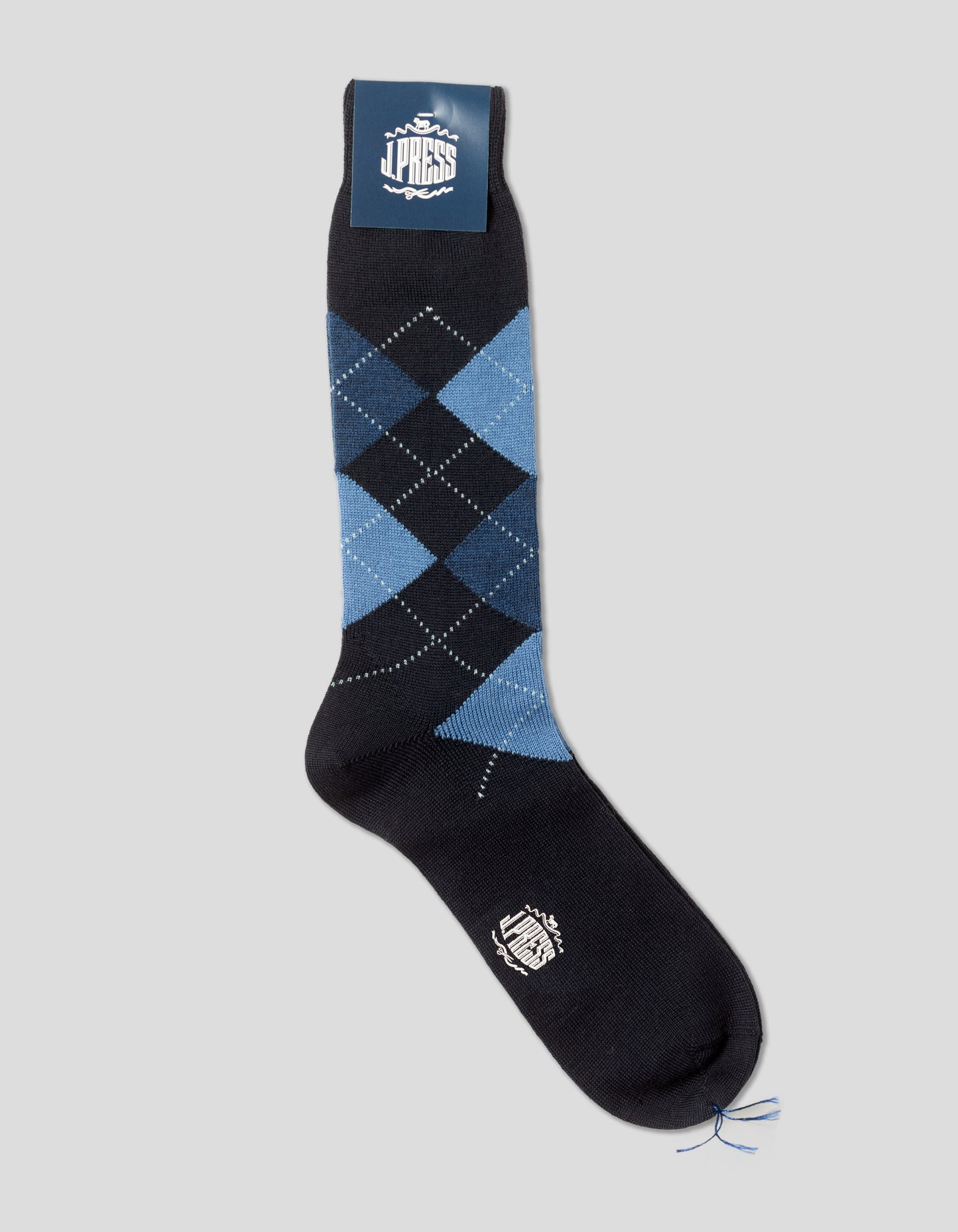 ARGYLE WOOL SOCKS - NAVY/BLUE