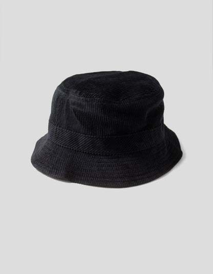 REVERSIBLE CORDUROY BUCKET HAT - NAVY