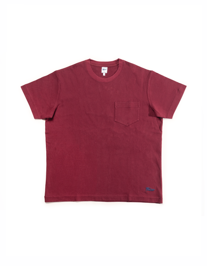 POCKET T-SHIRT - BURGUNDY