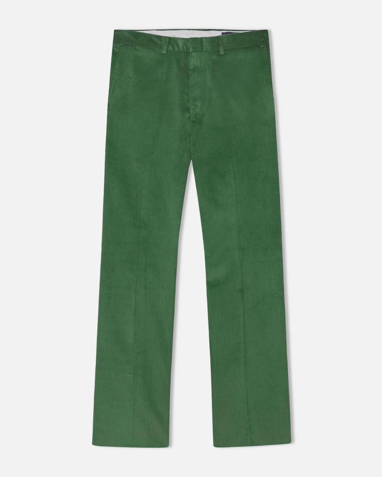 Made-in-USA Bright Green Wide Wale British Corduroy Pant