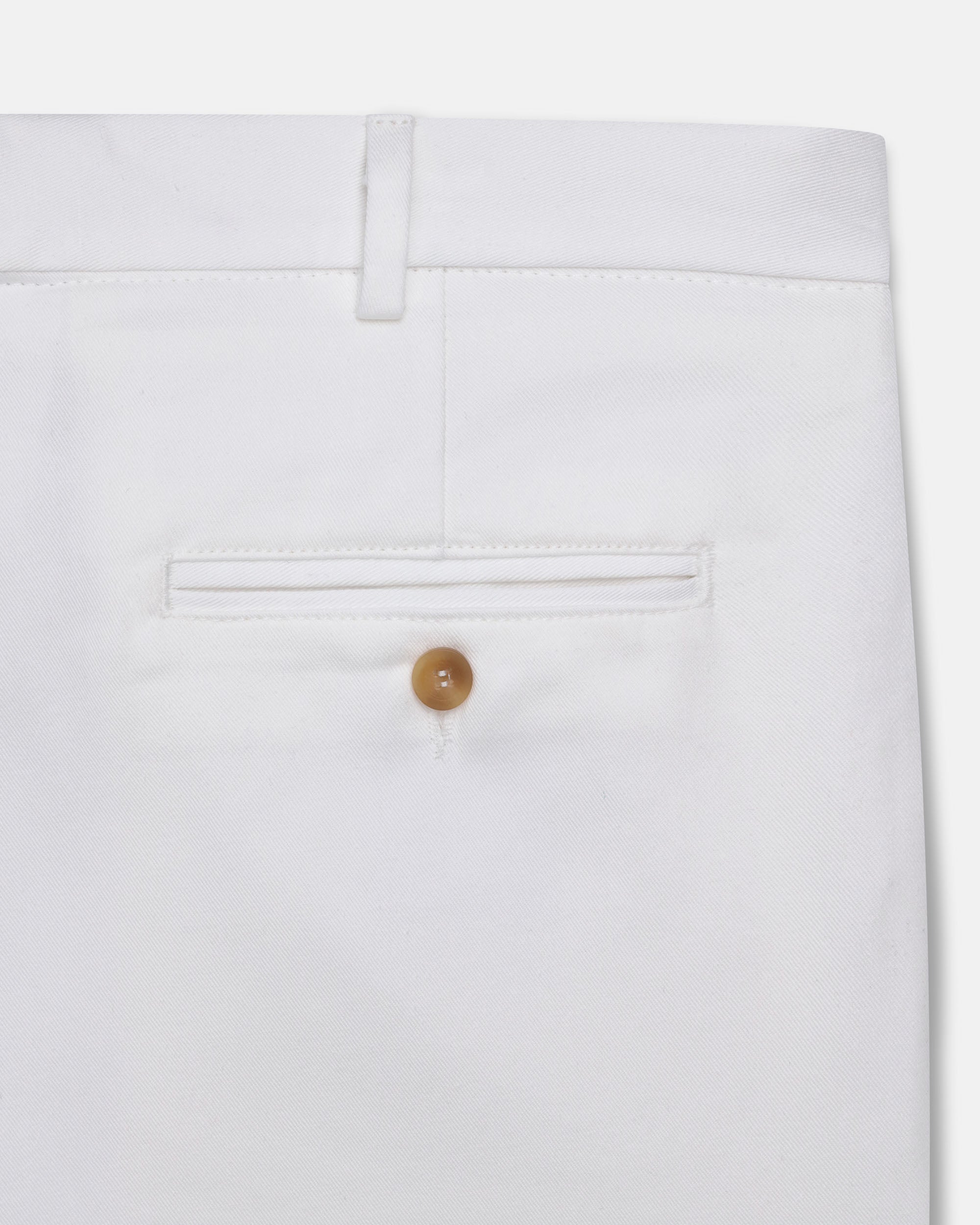 Made-in-USA White Washed Twill Chino Pant