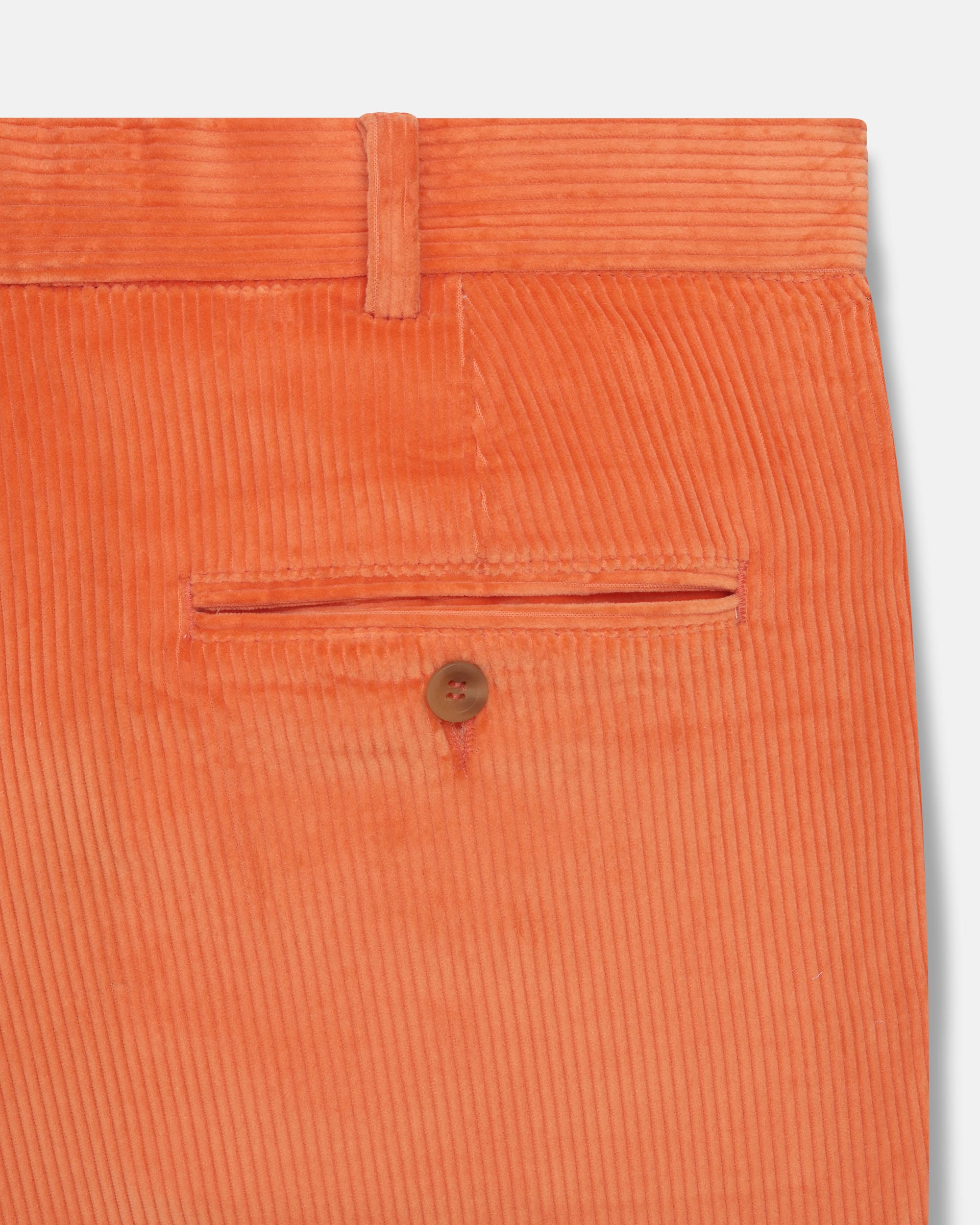 Made-in-USA Orange Wide Wale Corduroy Pant