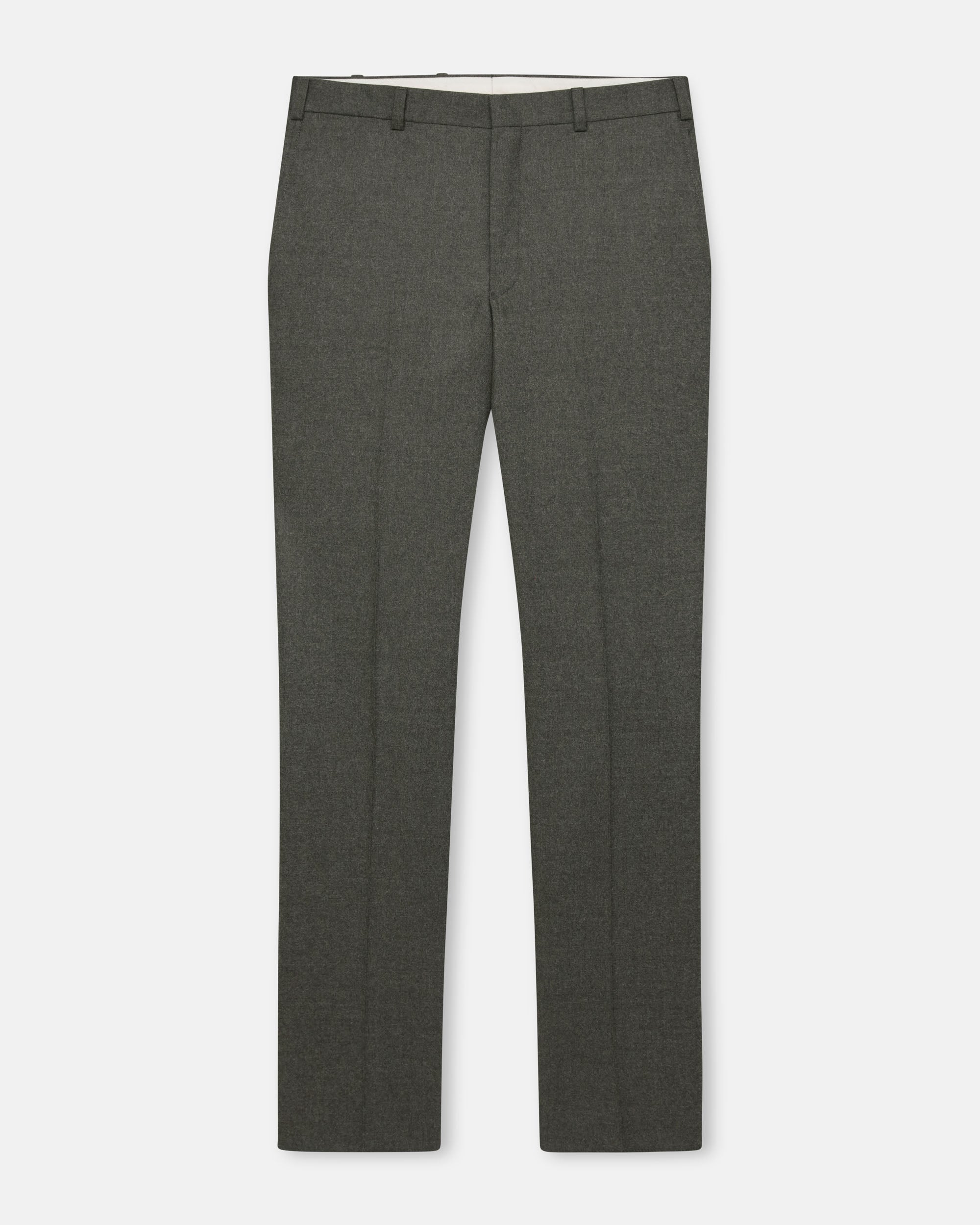 Made-in-Canada Olive Wool Flannel Trouser