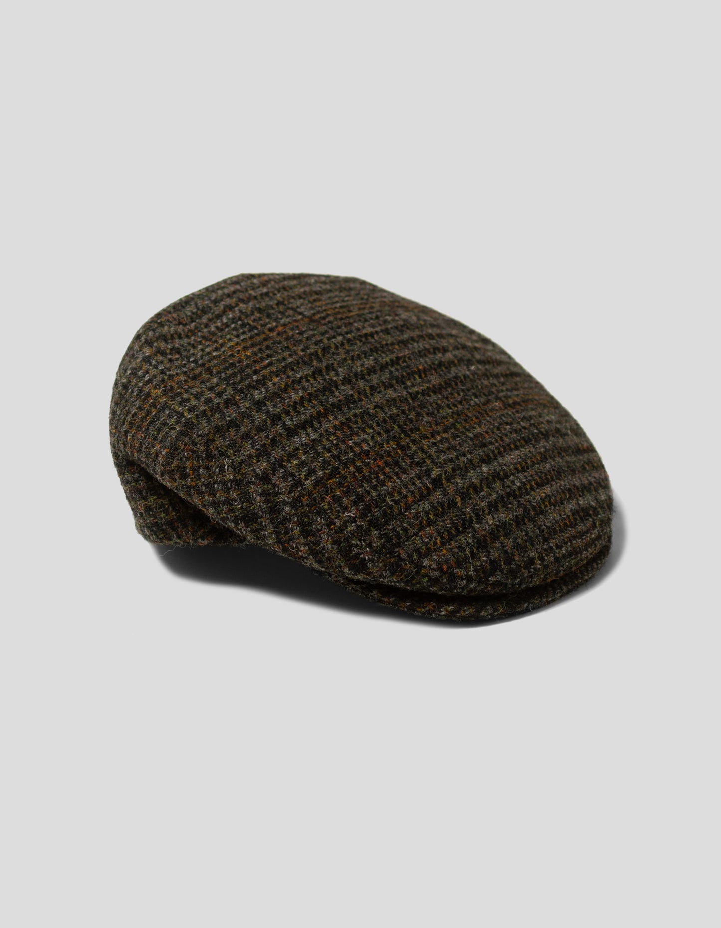 HARRIS TWEED IVY CAP - OLIVE PLAID