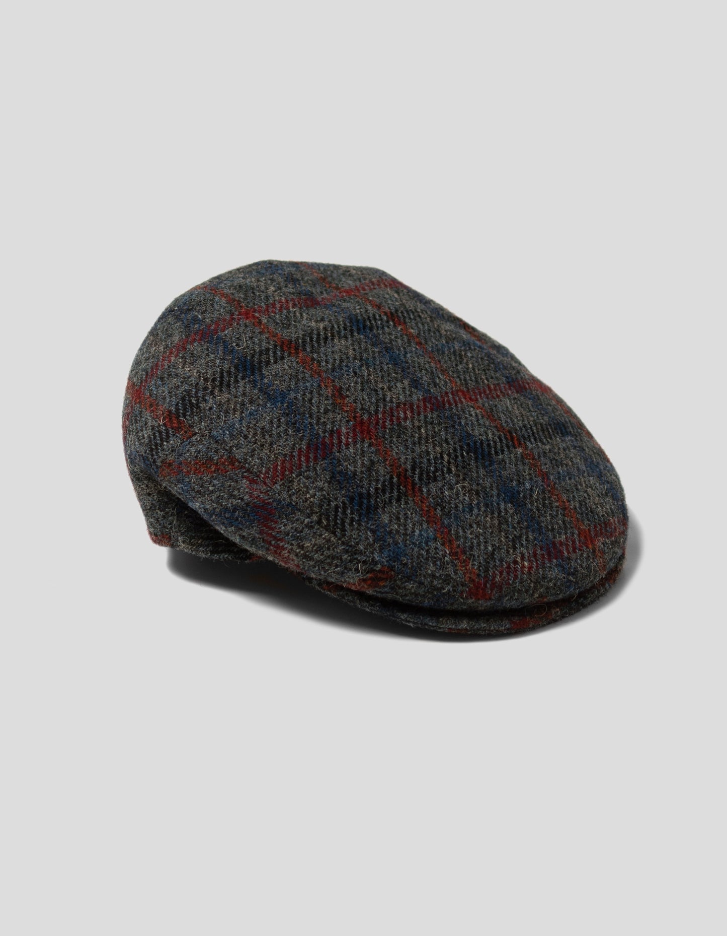 HARRIS TWEED IVY CAP - GREY MULTI PANE