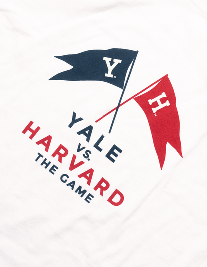 YALE X HARVARD T-SHIRT - WHITE