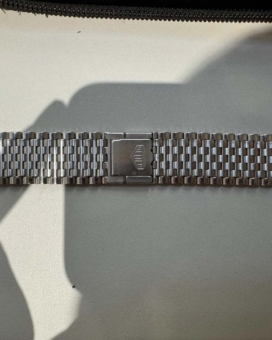 Heuer Monaco Transitional Ref. 1133 with Booklet and Bracelet Unpolished