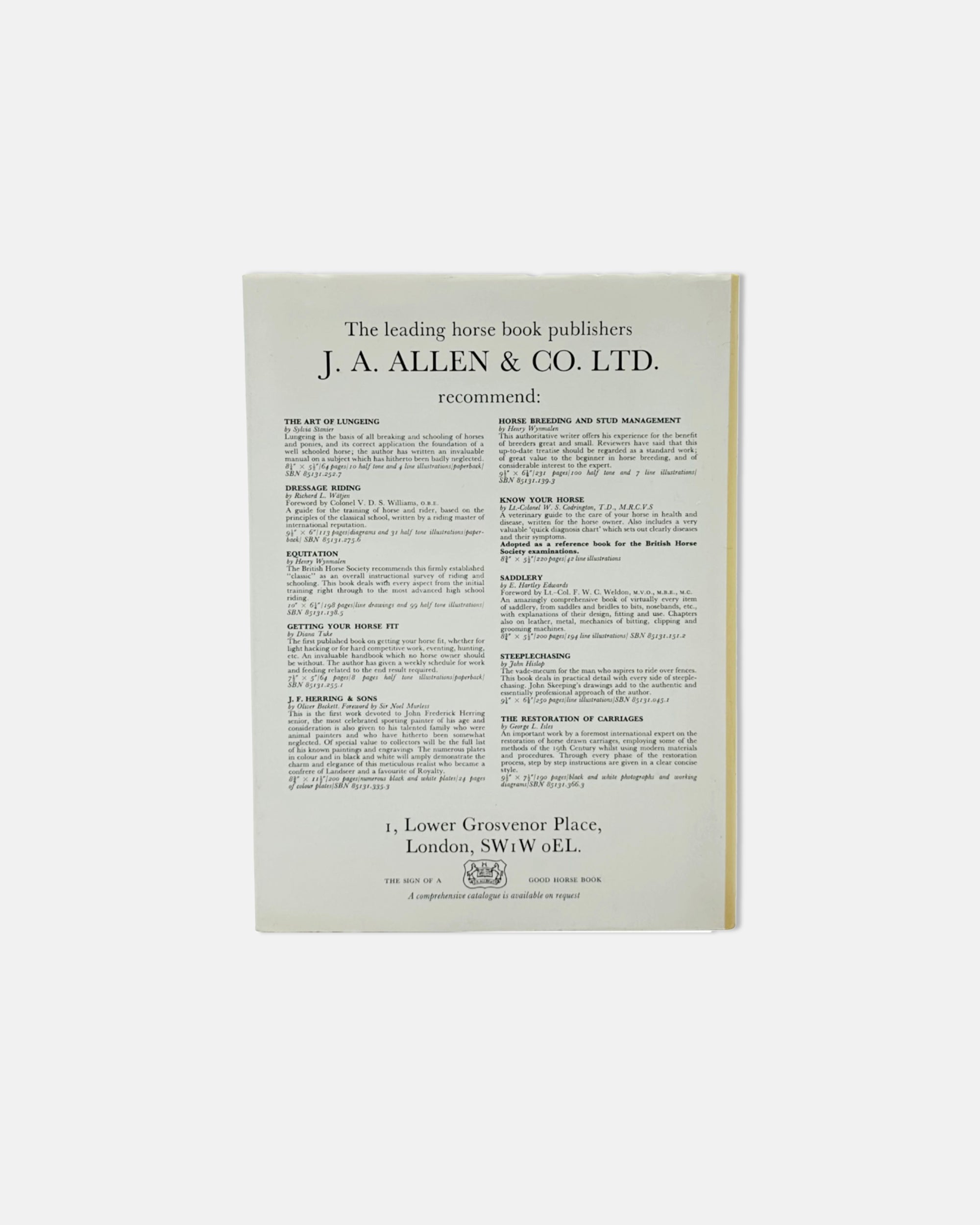 An Introduction to Polo by Marco 1982 Book Foreword by Charles, Prince of Wales