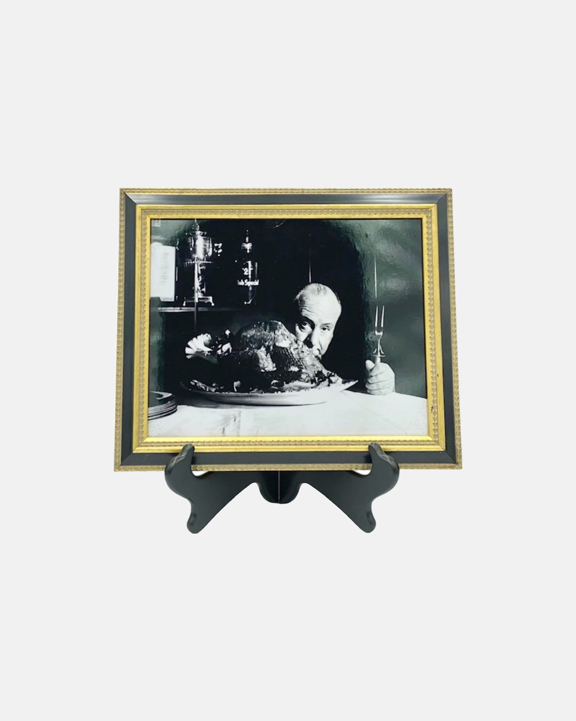 Vintage Alfred Hitchcock at The 21 Club Restaurant NYC Framed Photo