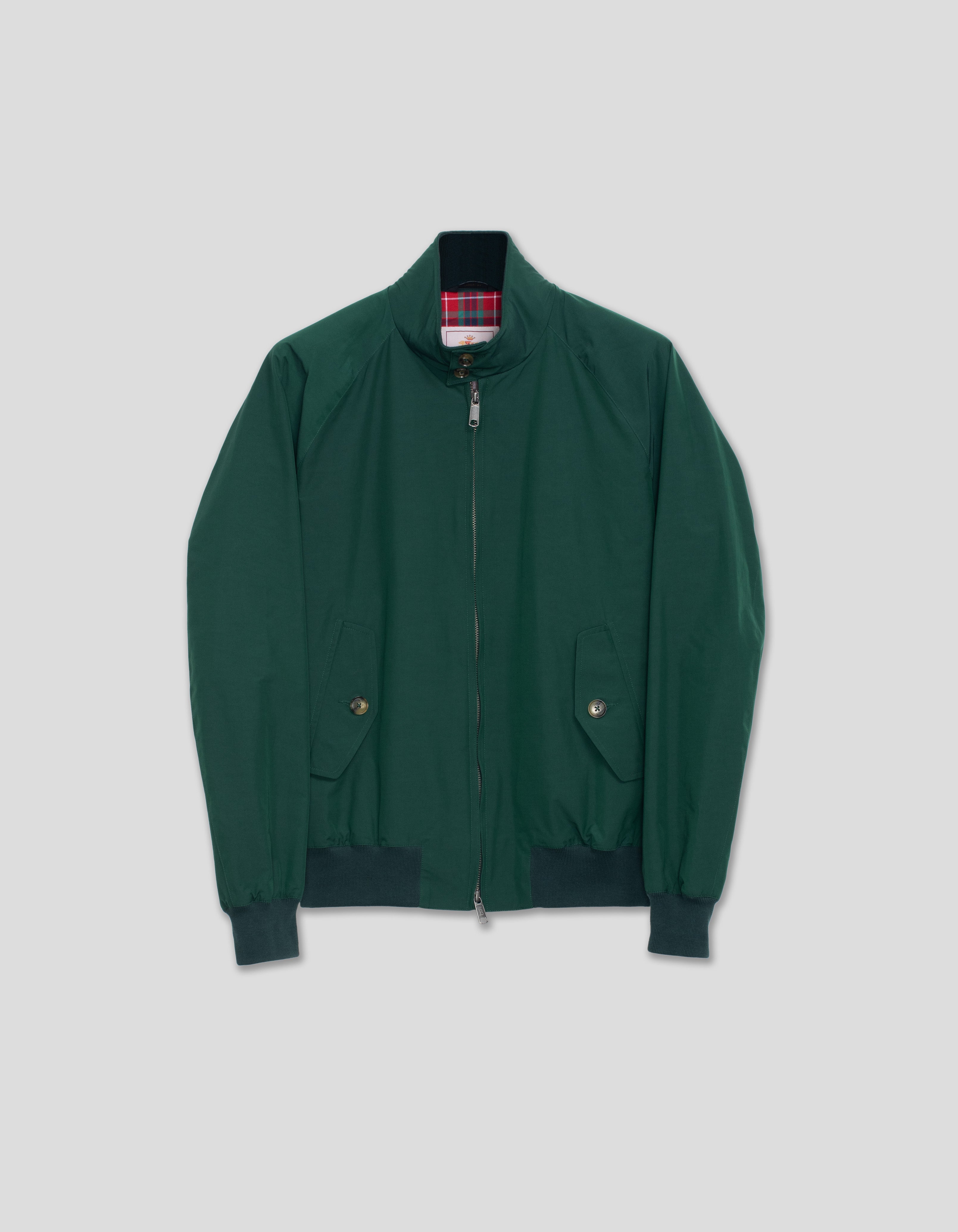 Baracuta hooded press-stud coat - Green