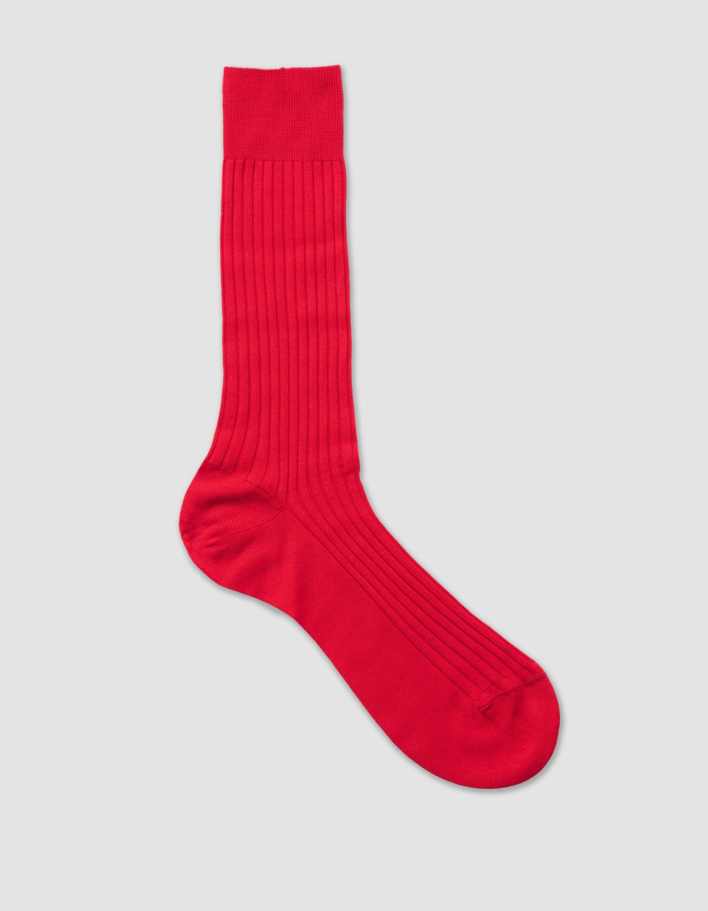 SOLID COTTON SOCKS - RED