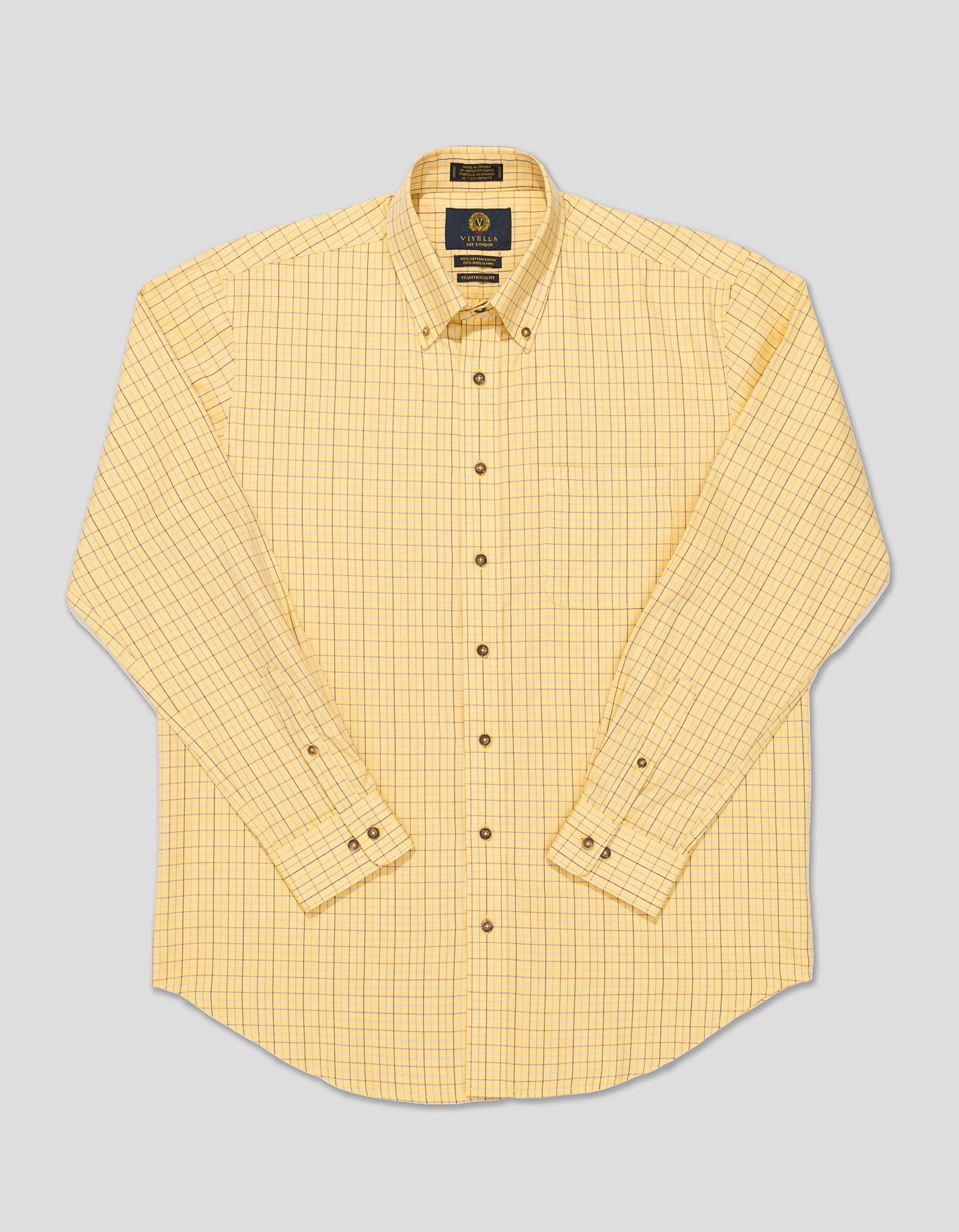 VIYELLA - YELLOW TATTERSALL