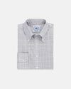 Made-in-USA Grey & Gold Check Sport Shirt - Classic Fit