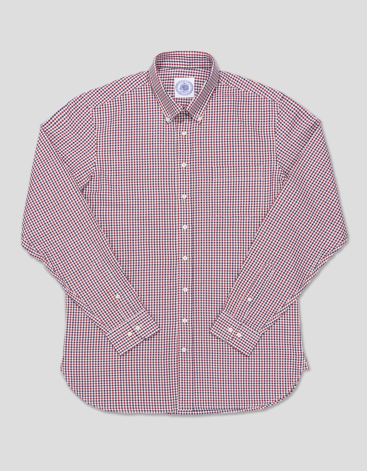 RED/NAVY/WHITE CHECK SPORT SHIRT