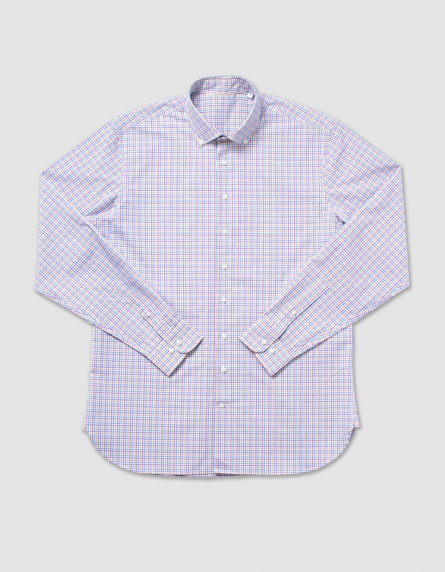 COTTON LONG SLEEVE TATTERSALL SHIRT - MULTI COLOR