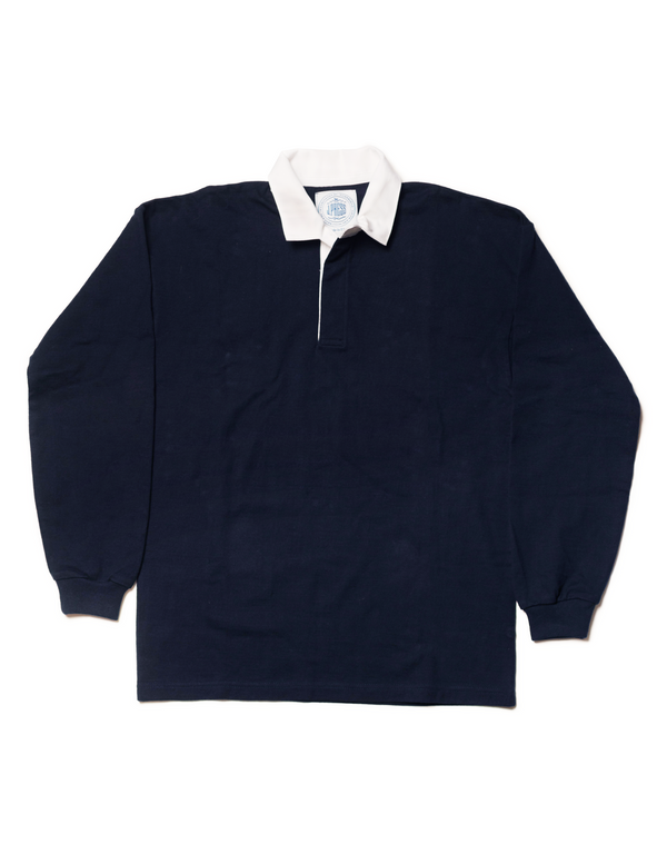 SOLID RUGBY SHIRT - NAVY