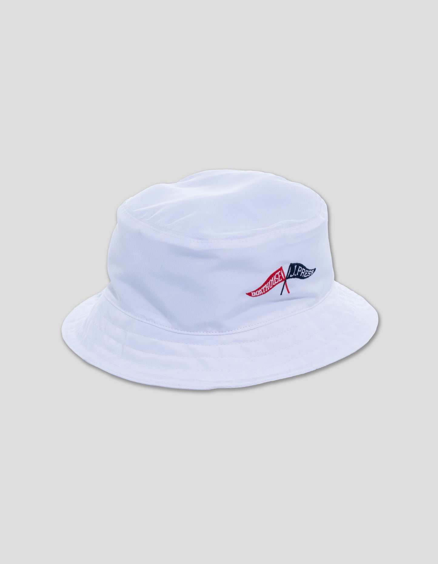 J.PRESS x BOATHOUSE SUPPLEX BUCKET HAT - WHITE