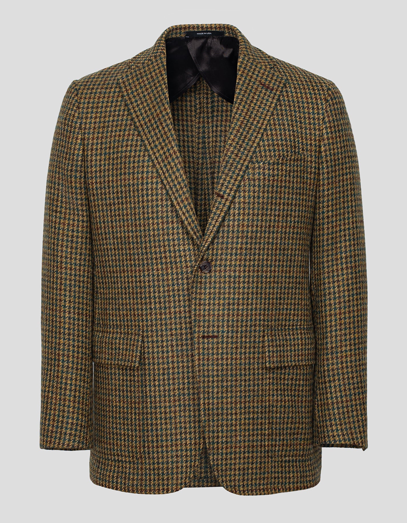 MAGEE BROWN OLIVE CHECK SPORT COAT - MTO